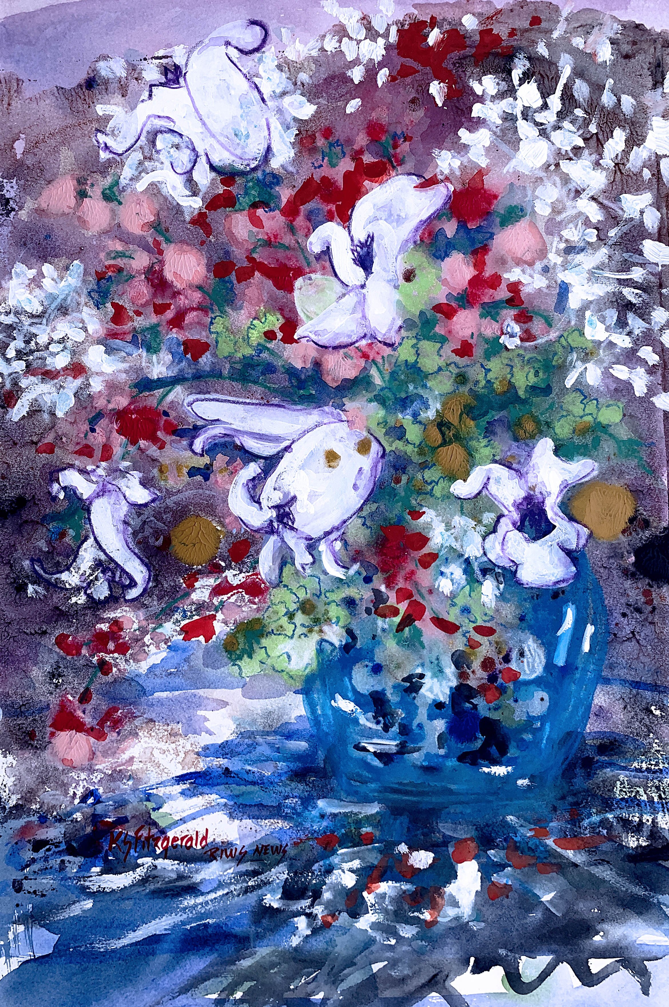 Karen Fitzgerald - Blue Vase with Blossoms.jpg