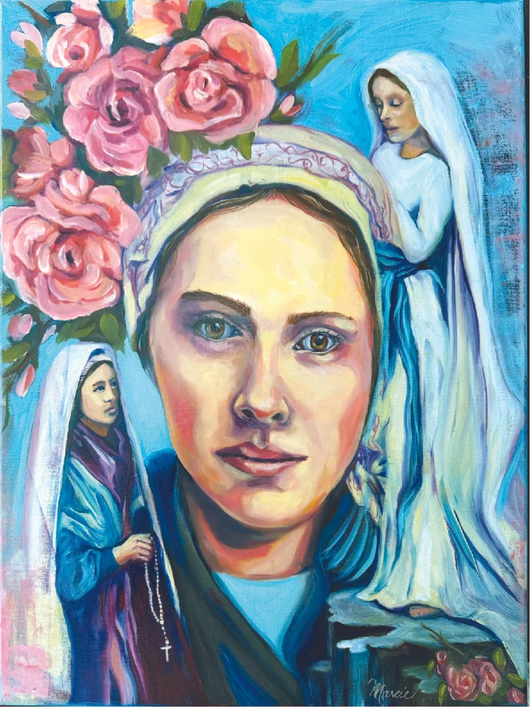4_Marcie Stammen_St Bernadette_16X20_Oil on Canvas_NFS - Marcie Stammen.jpg