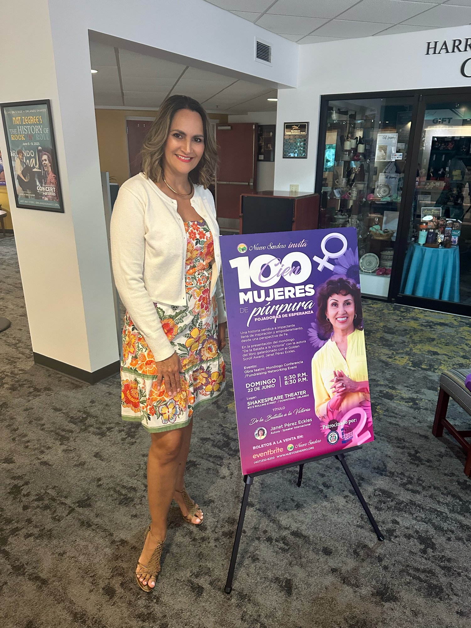 Liza Colon, Altamonte Springs Office Manager, had the honor to represent HFC in a powerful event hosted by Mujeres de Púrpura de Nuevo Sendero, featuring the monologue-conference “From the Battle to the Victory” (June 2025).