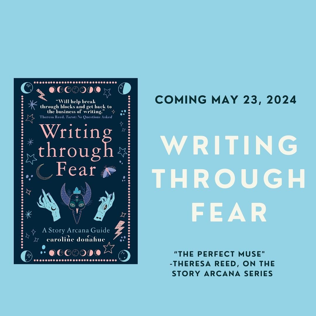 My latest book is almost here! On May 23, the next tarot and writing guide is out. Writing through Fear covers the Minor Arcana from Ace to 10, with each card exploring one of the writing fears we all experience.

If you get scared when writing, you&