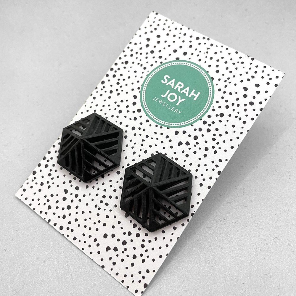 Hexagon Stripe Stud Earrings 09.jpeg