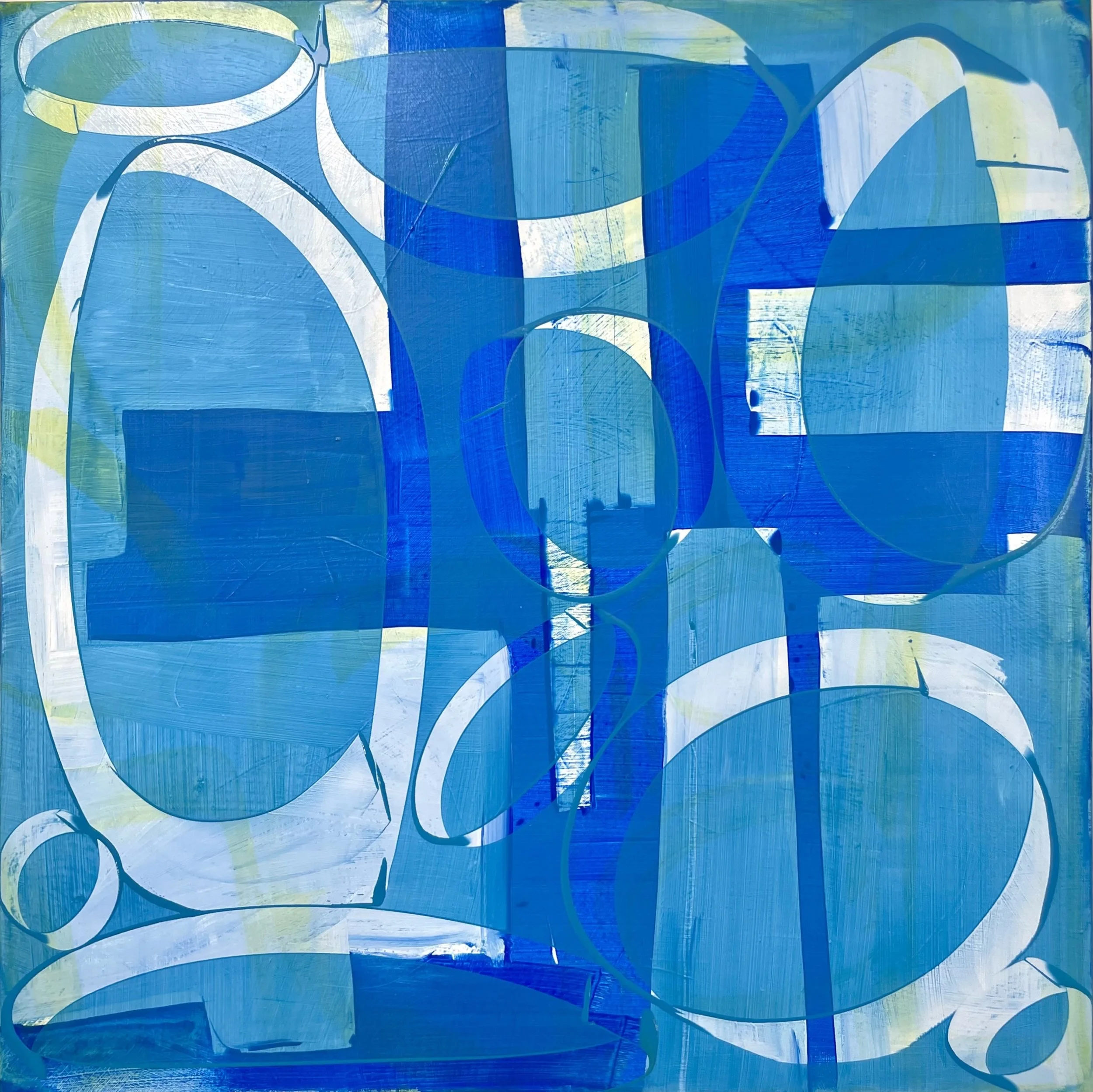 H2Over, acrylic on canvas, 36 x 36 in.