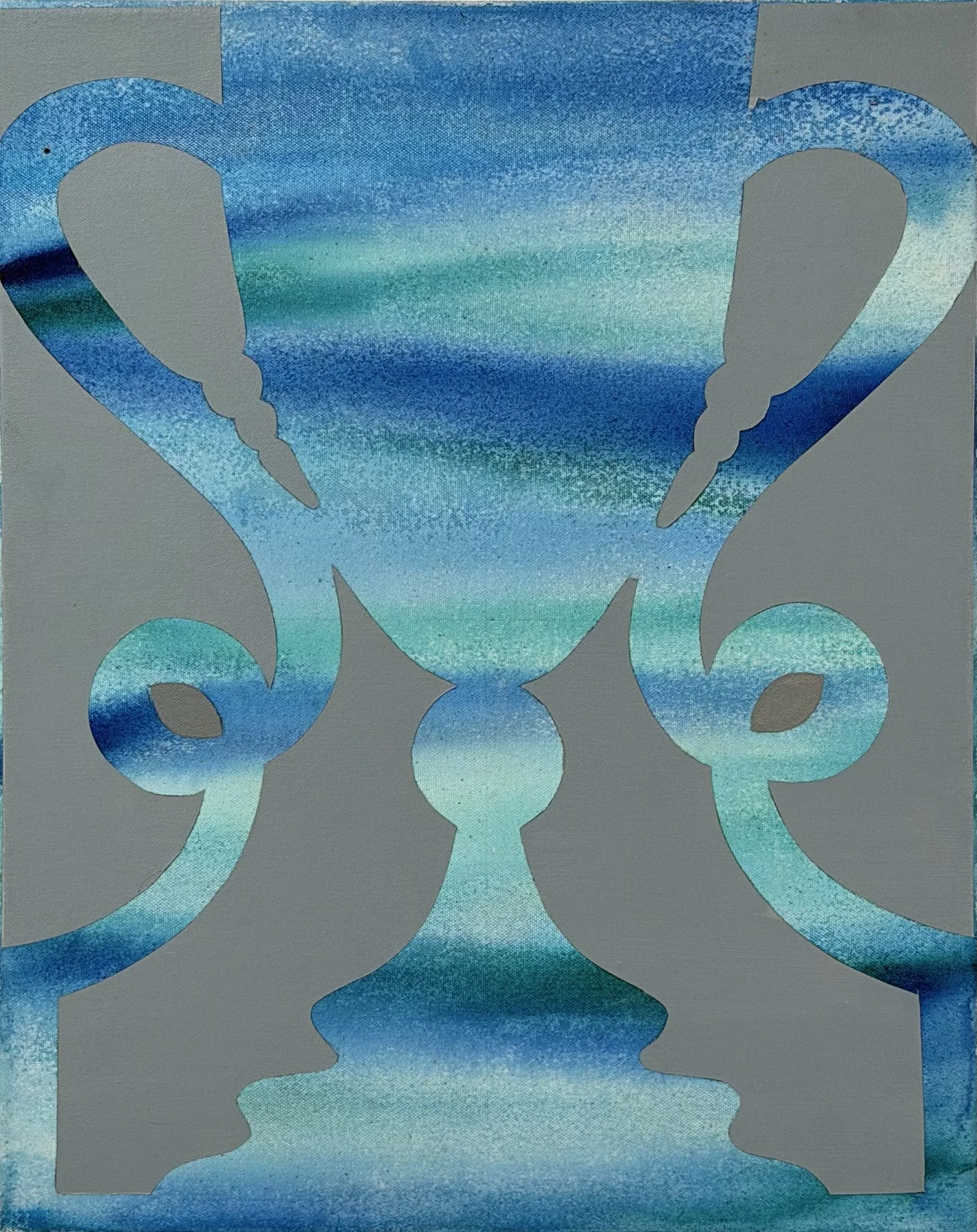 Beach Comber, acrylic on canvas, 16 x 20 in.