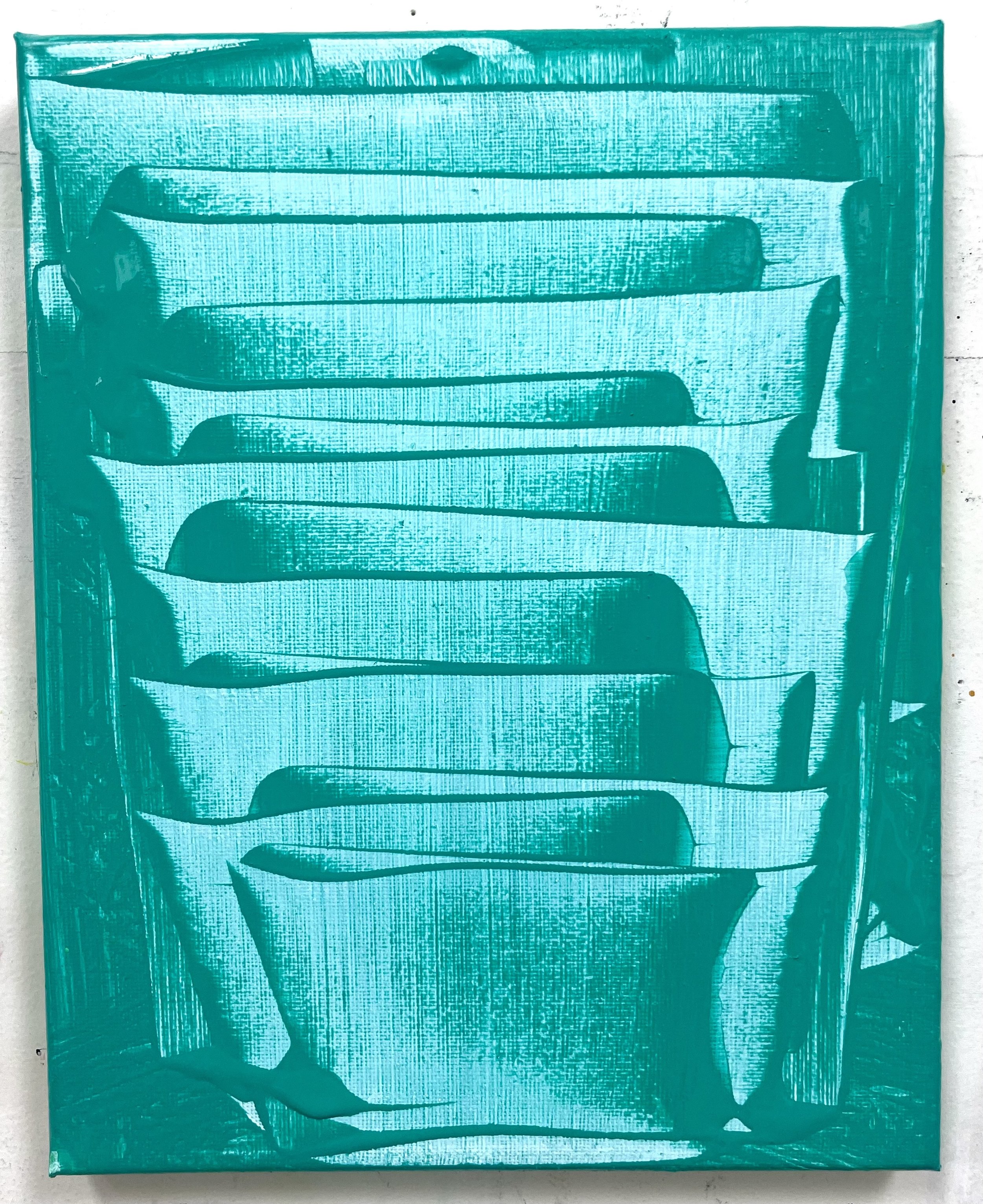 Teal Tango, acrylic on canvas, 8 x 10 in.