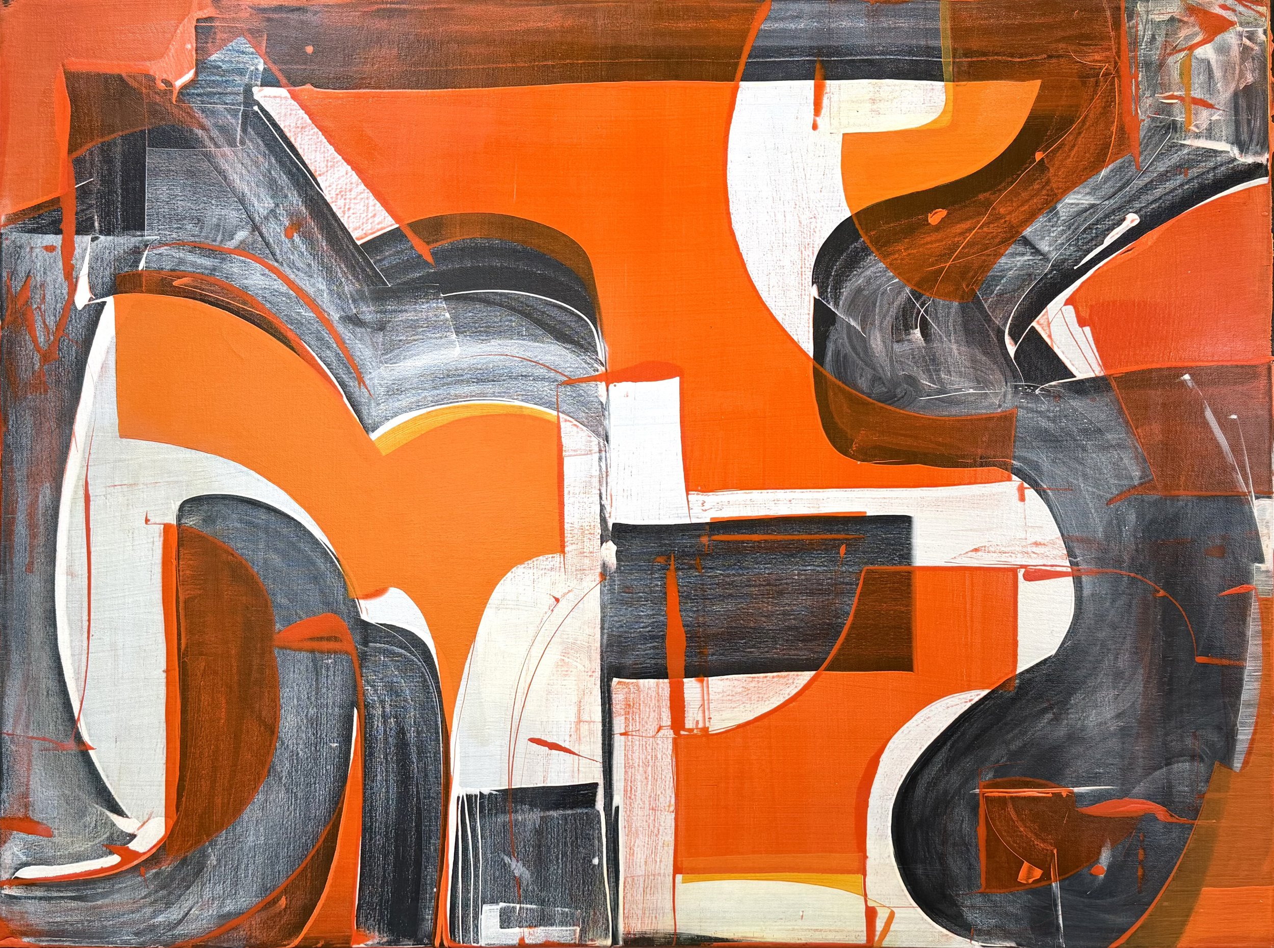 Samba, acrylic on canvas, 36 x 48 in.