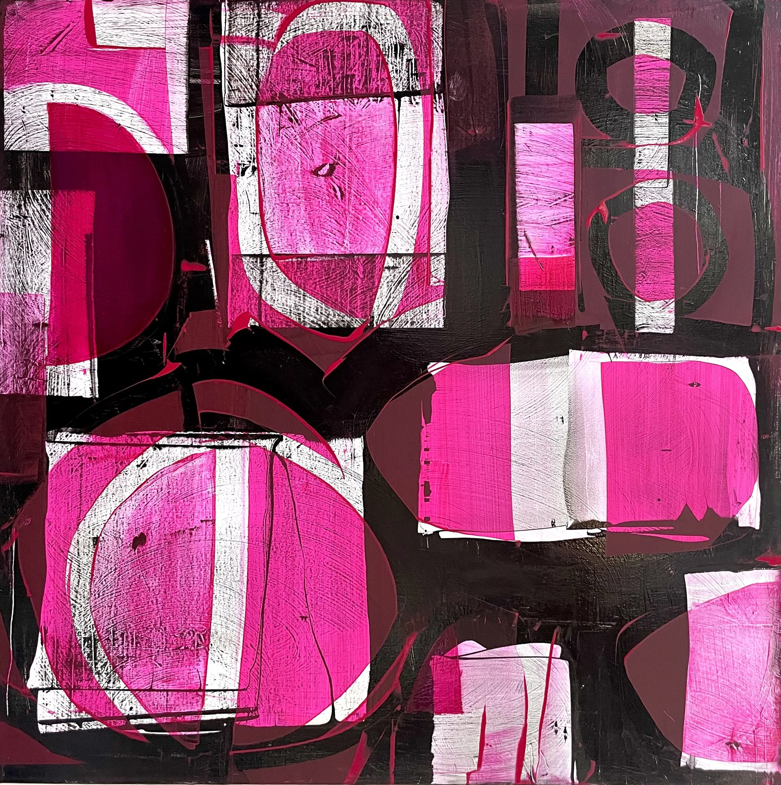 Close to the Equator, acrylic on canvas, 36 x 36 in.