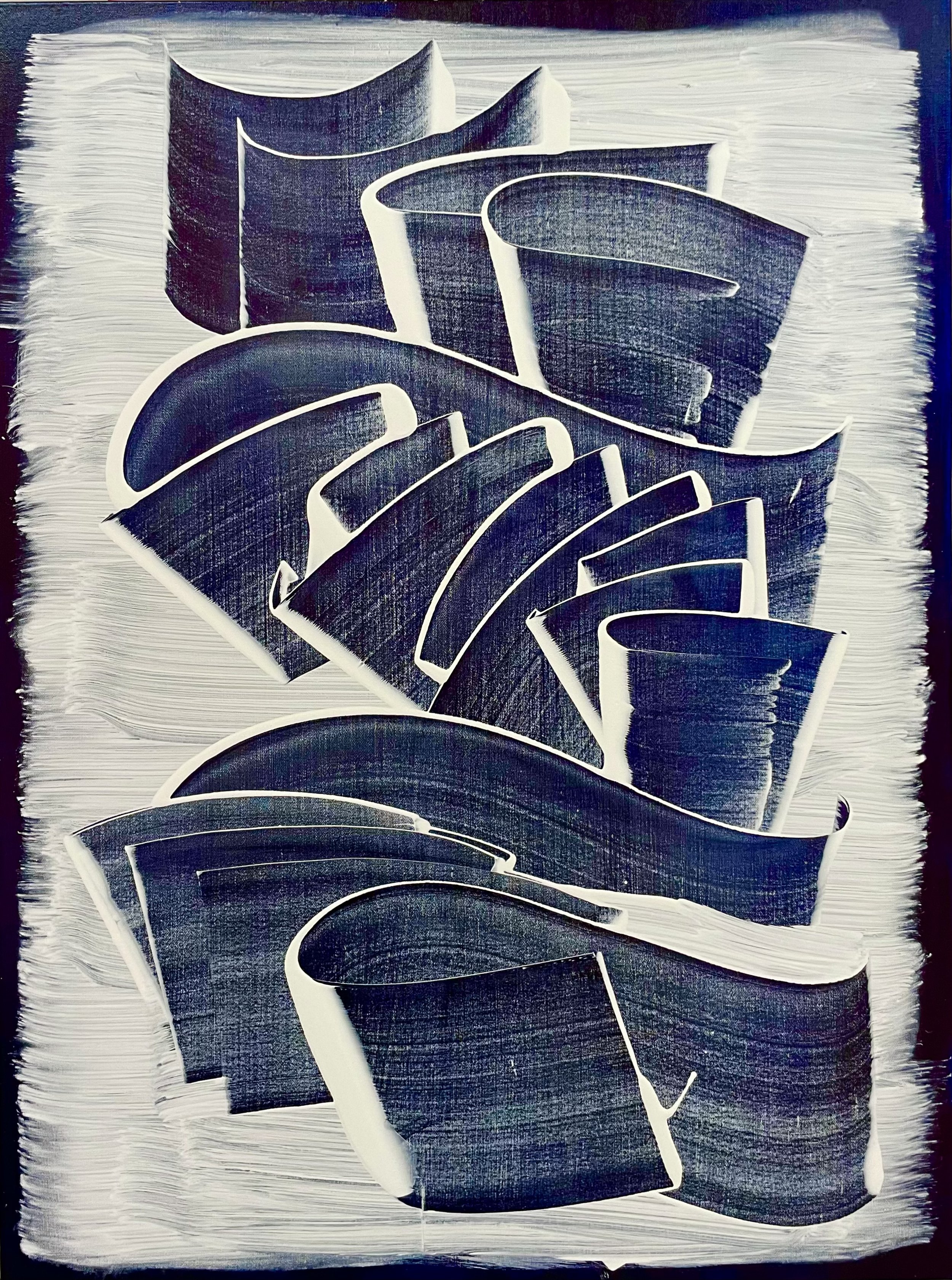 Verve, acrylic on canvas, 36 x 48 in.