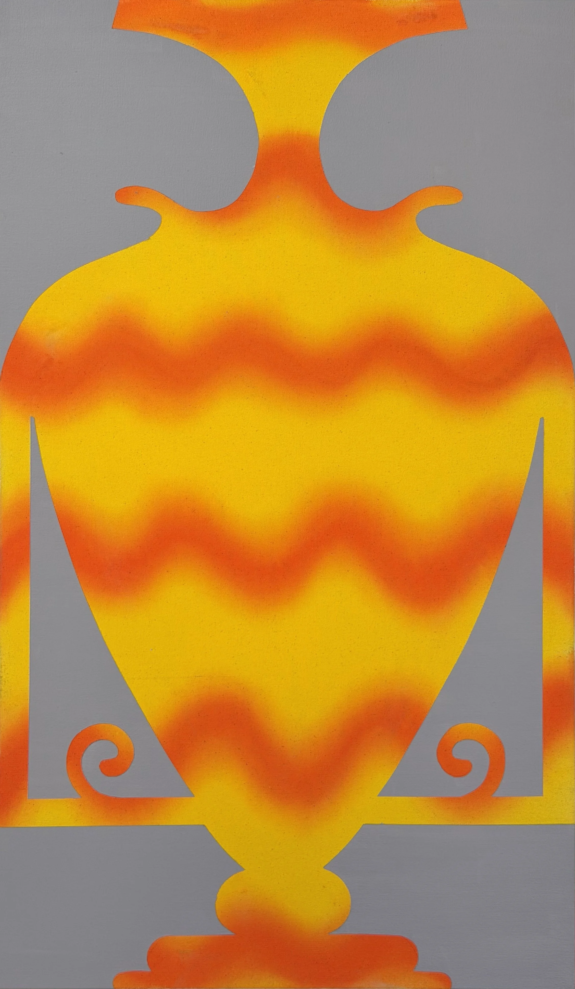 Phoenix, acrylic on canvas, 20 x 34 in.