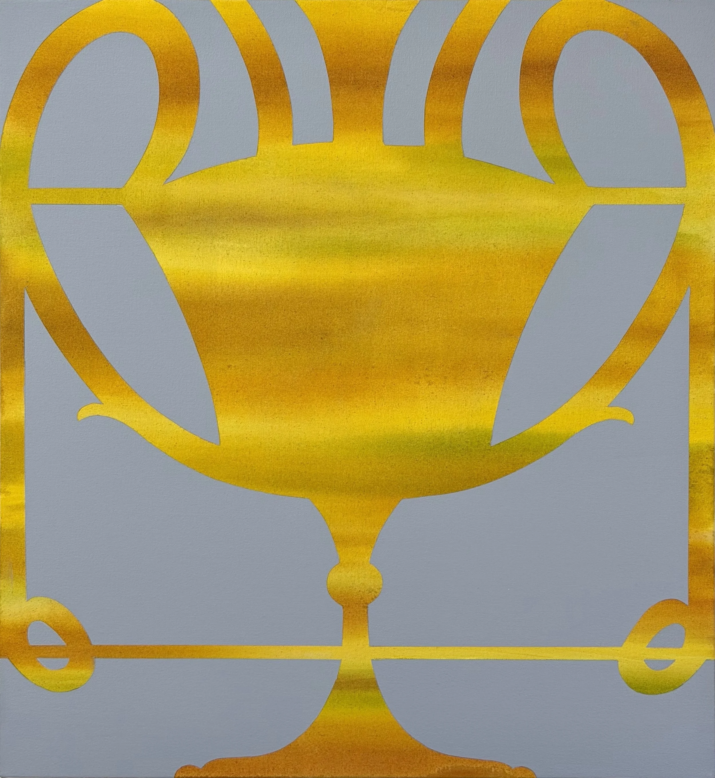 Midas Cup, acrylic on canvas, 24 x 26 in.