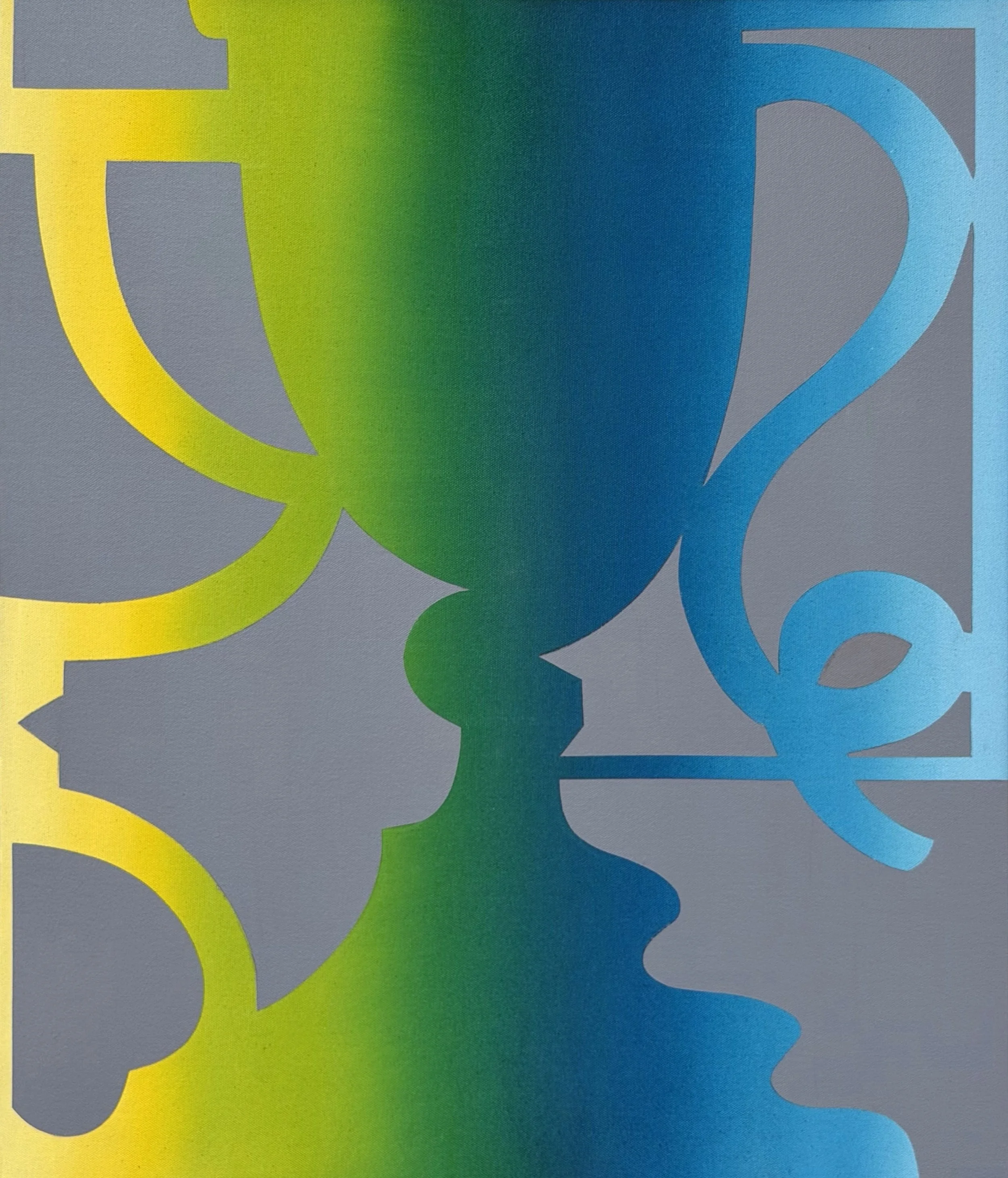Reconcilable Differences, acrylic on canvas, 22 x 26 in.