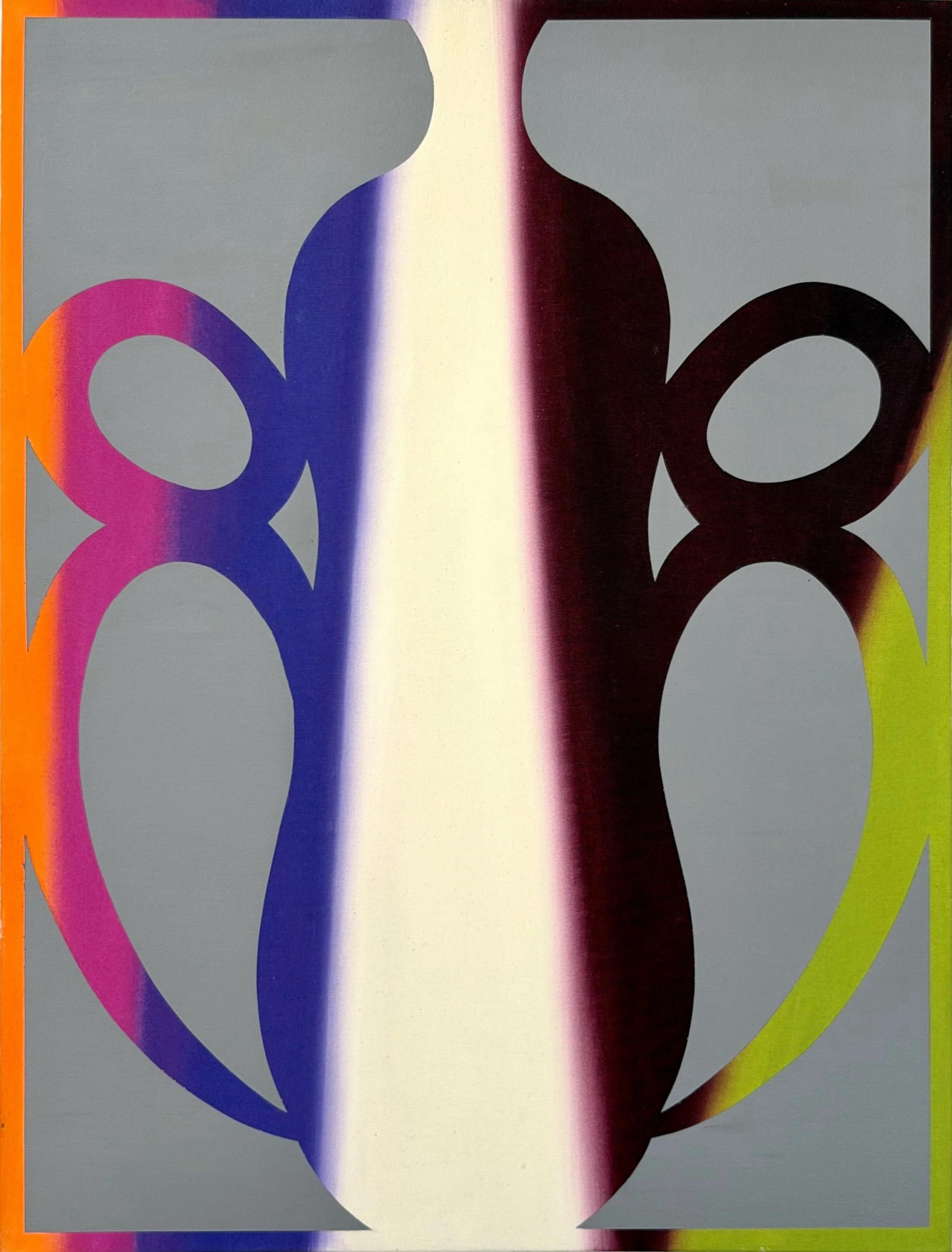 Signals, acrylic on canvas, 23 x 30 in.