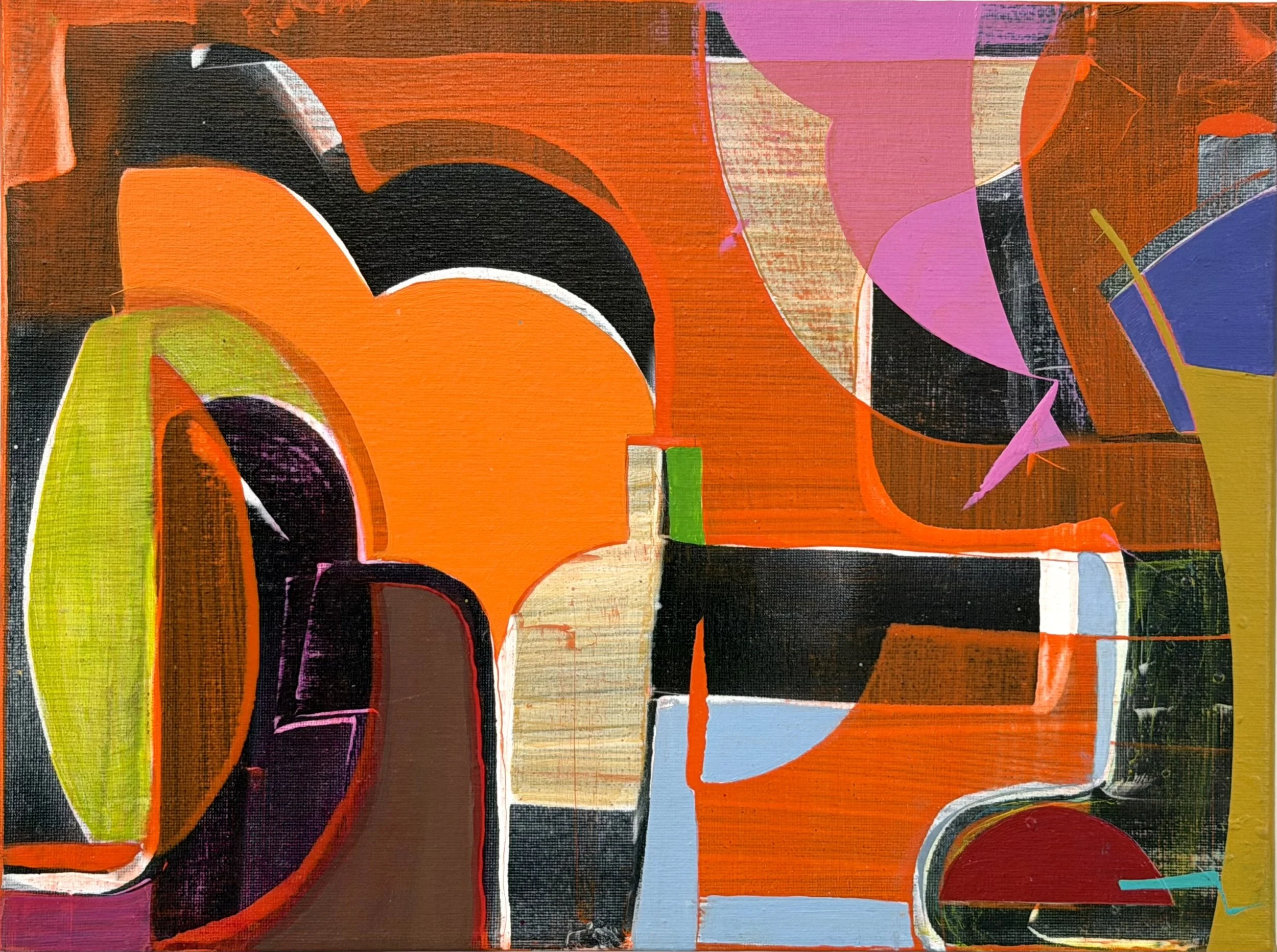 Whos in?, acrylic on canvas, 12 x 16 in.