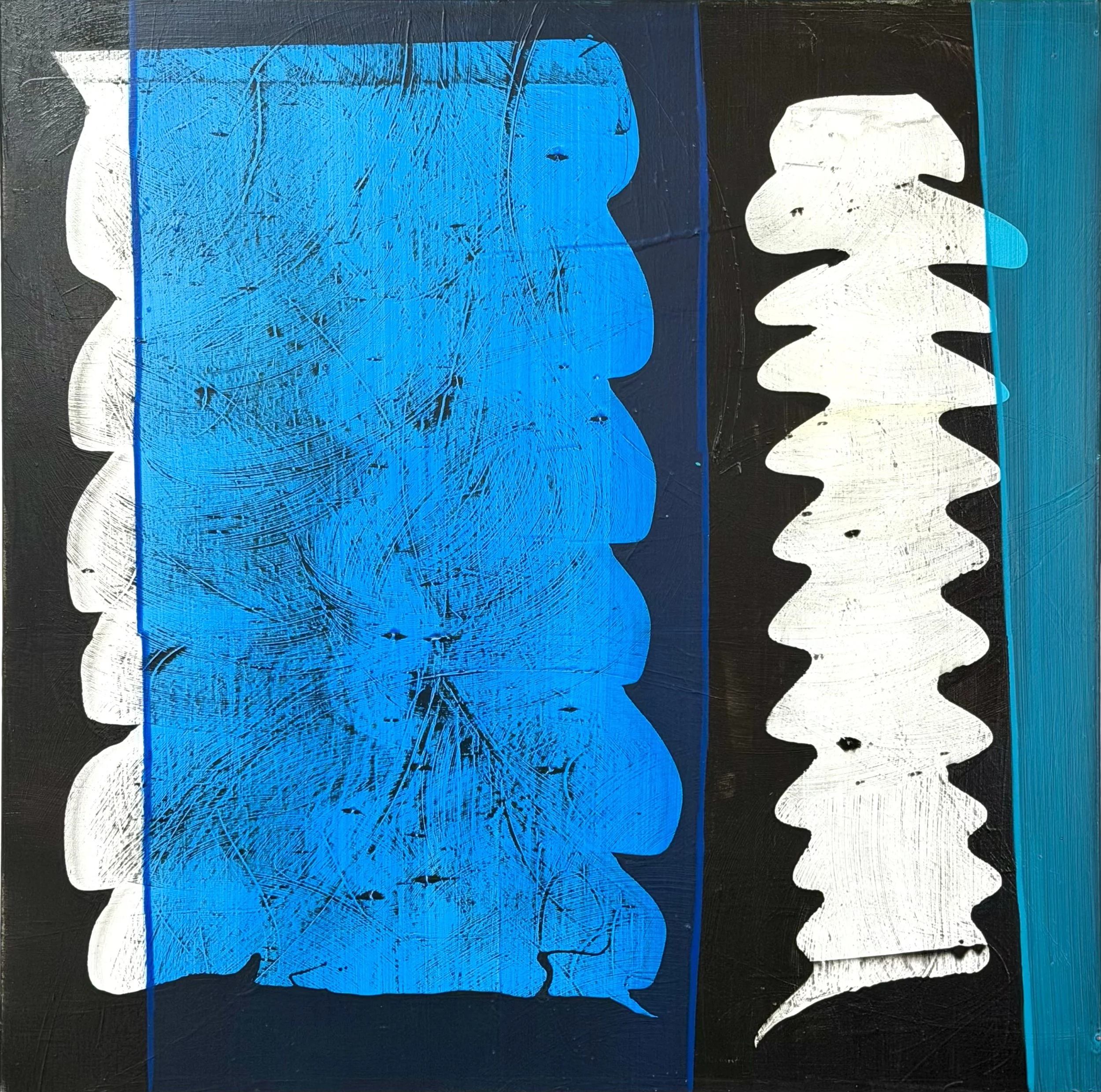 Happenstance, acrylic on canvas, 36 x 36 in.