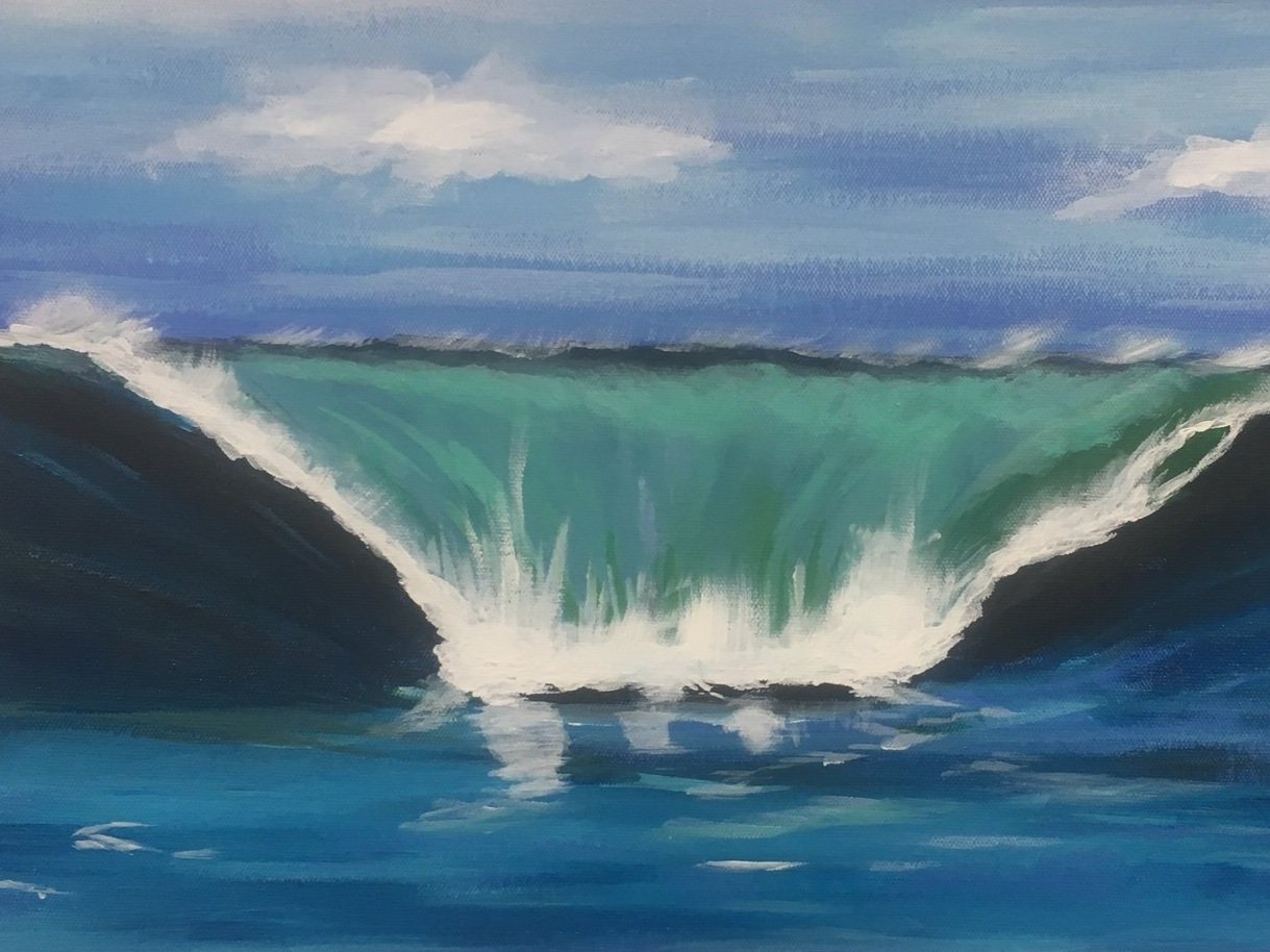 Wave Acrylic 10 x 20 $500  Sold