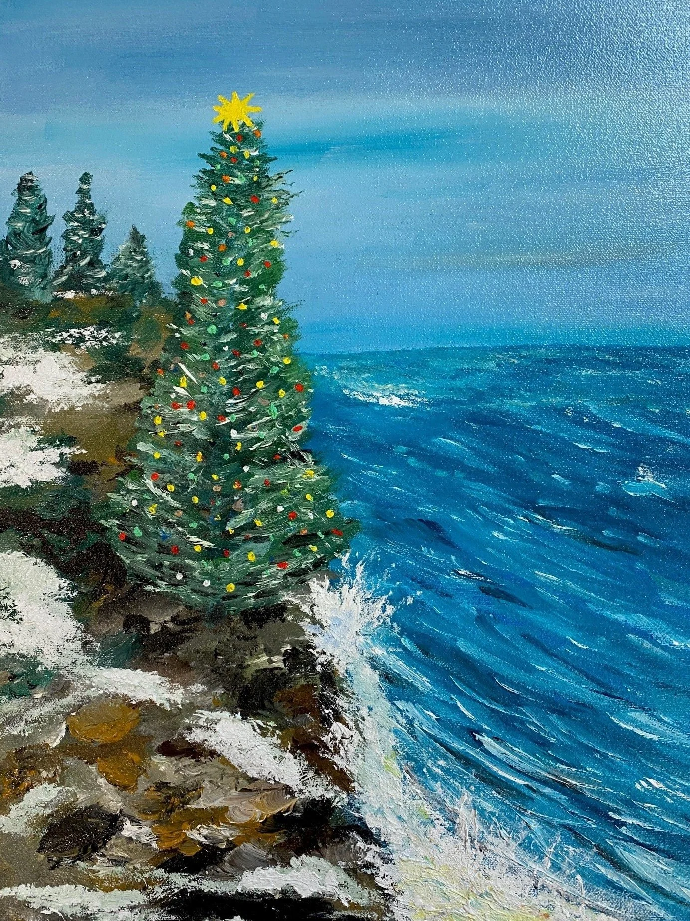 Christmas at Isle au Haut  
12' x 16'  Oil on Canvas     $650