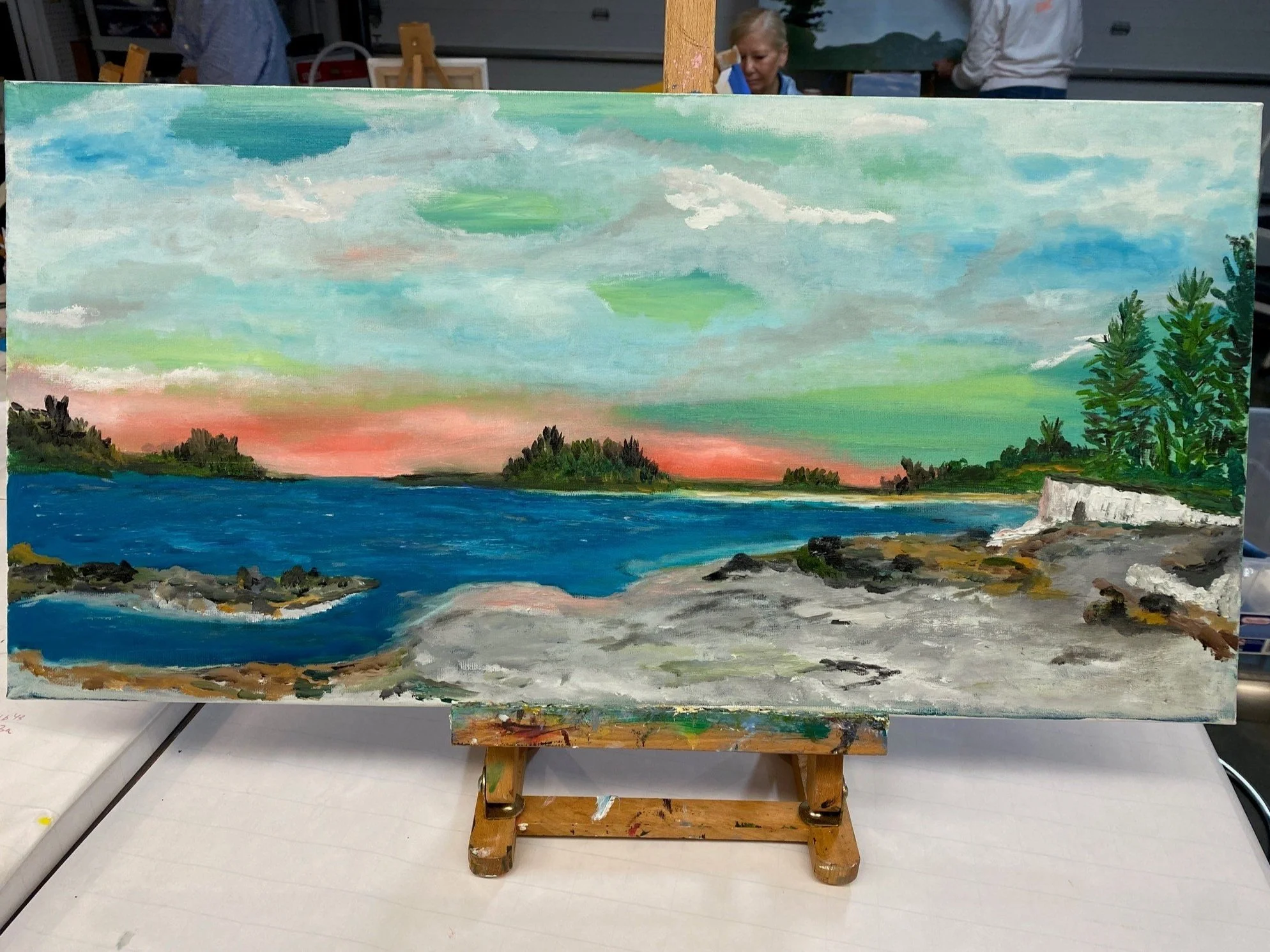 Maine 2023 
12' x 24' Oil on Canvas