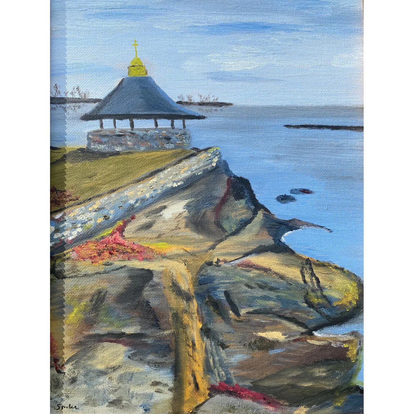 Larchmont Point 16 x 20 oil on canvas $375