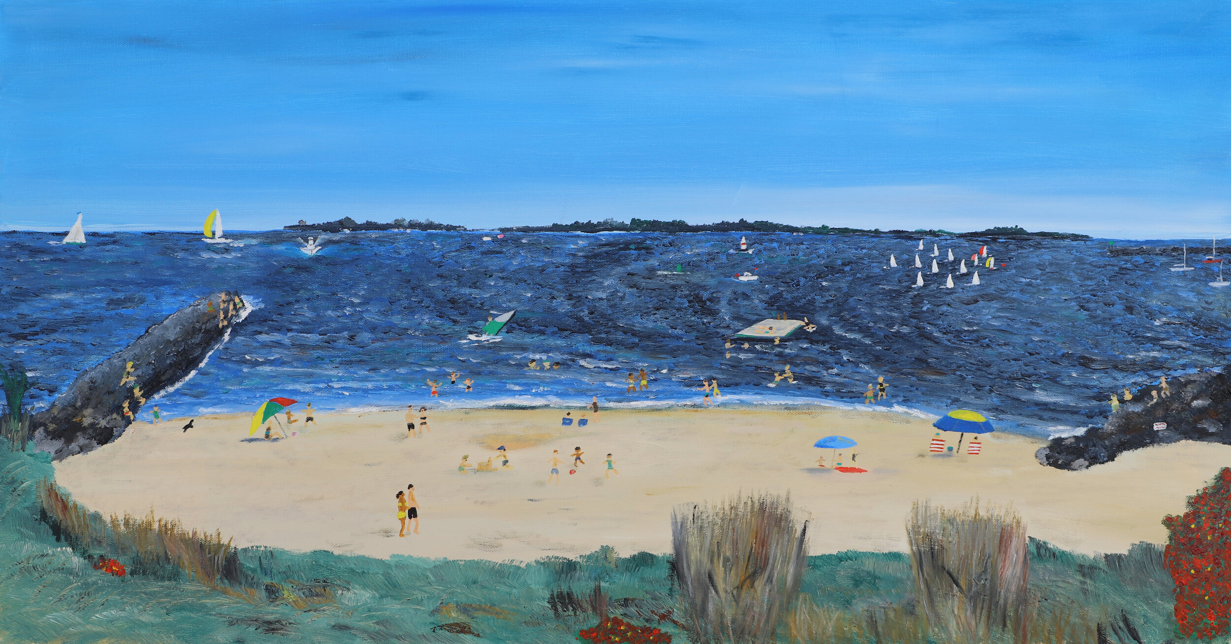 DuBois Beach 24 x 14 oil on canvas $375
