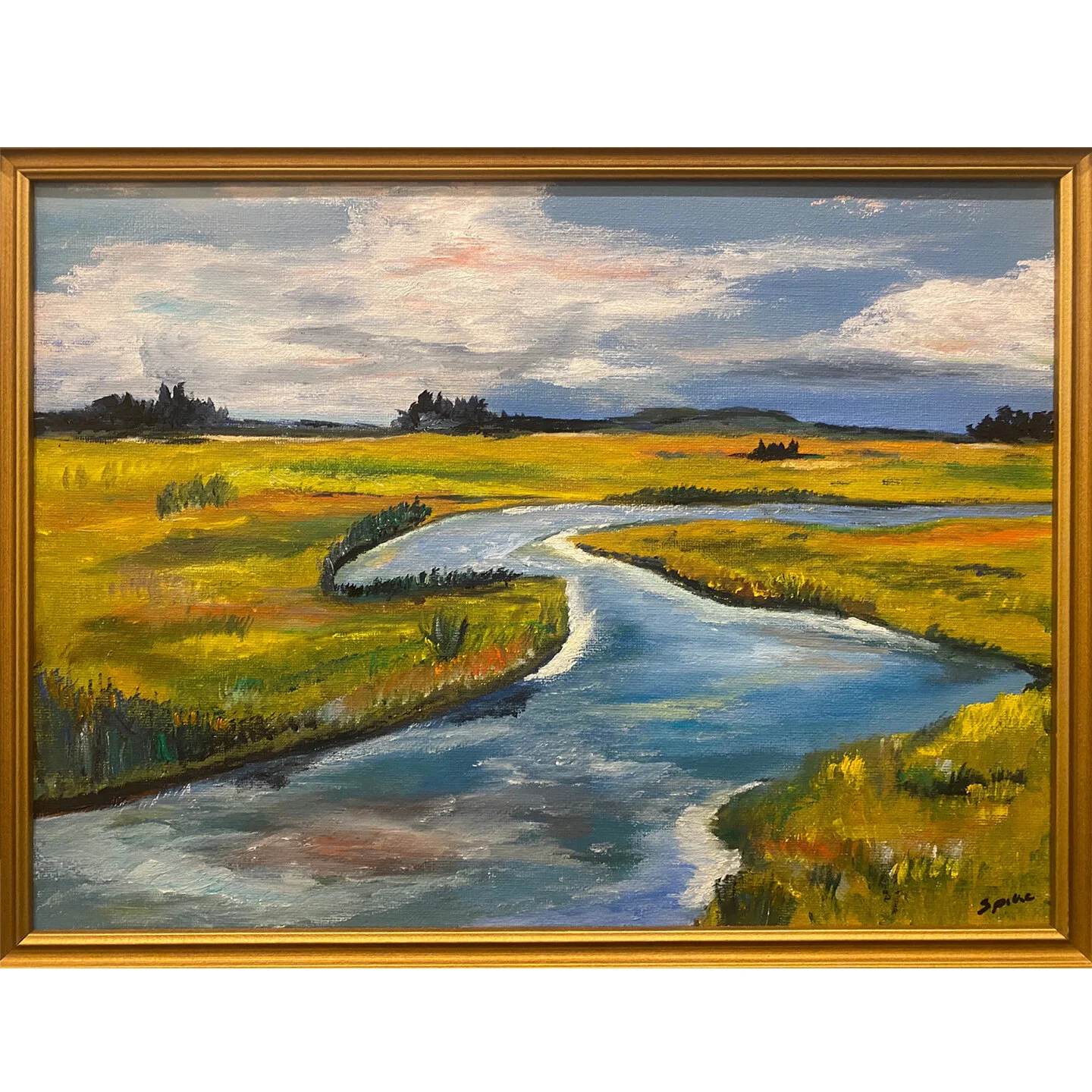 Fishermens Cove 18 x 14 oil on canvas $350 SOLD