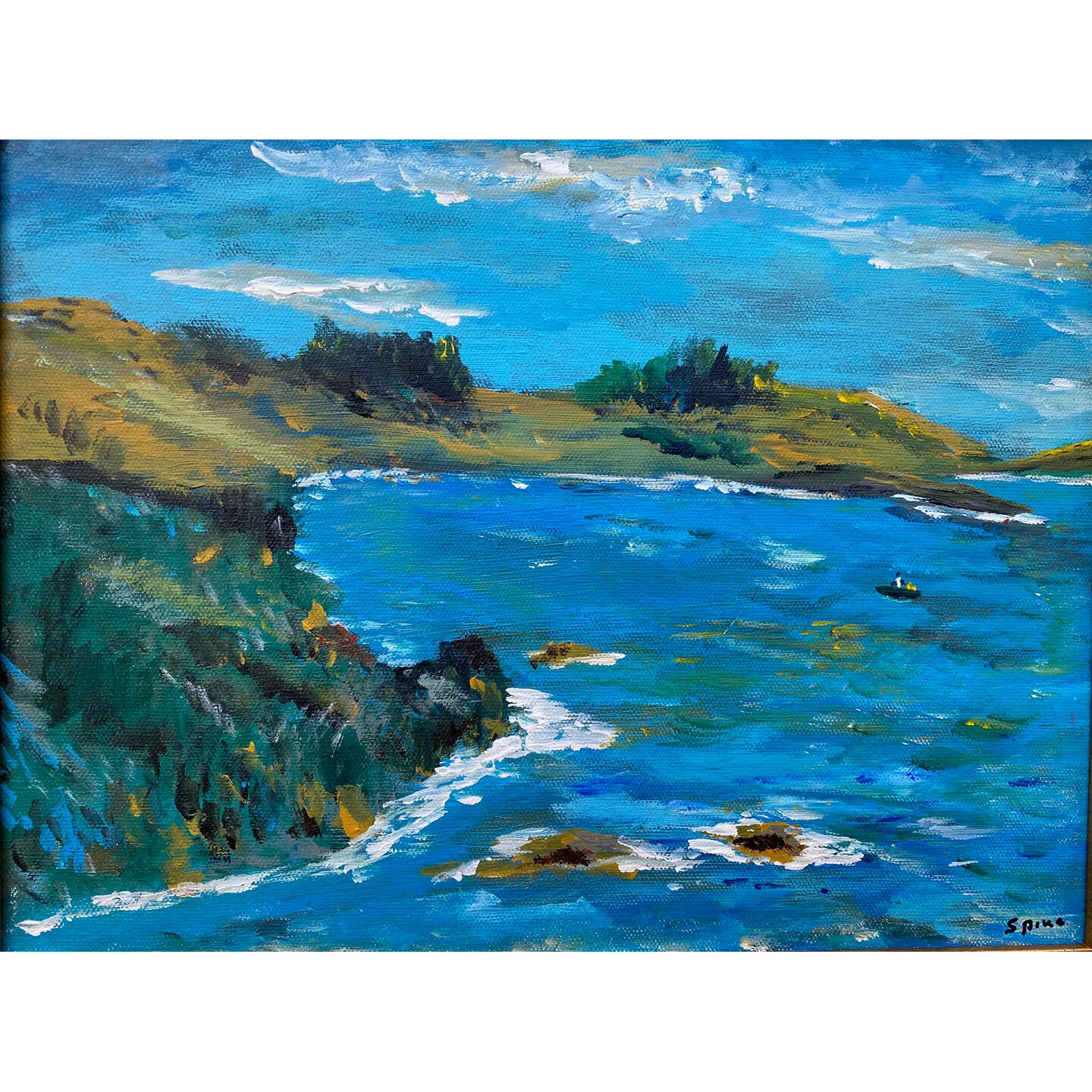 Fishing Quietly 18 x 12 oil on canvas 
$450 SOLD