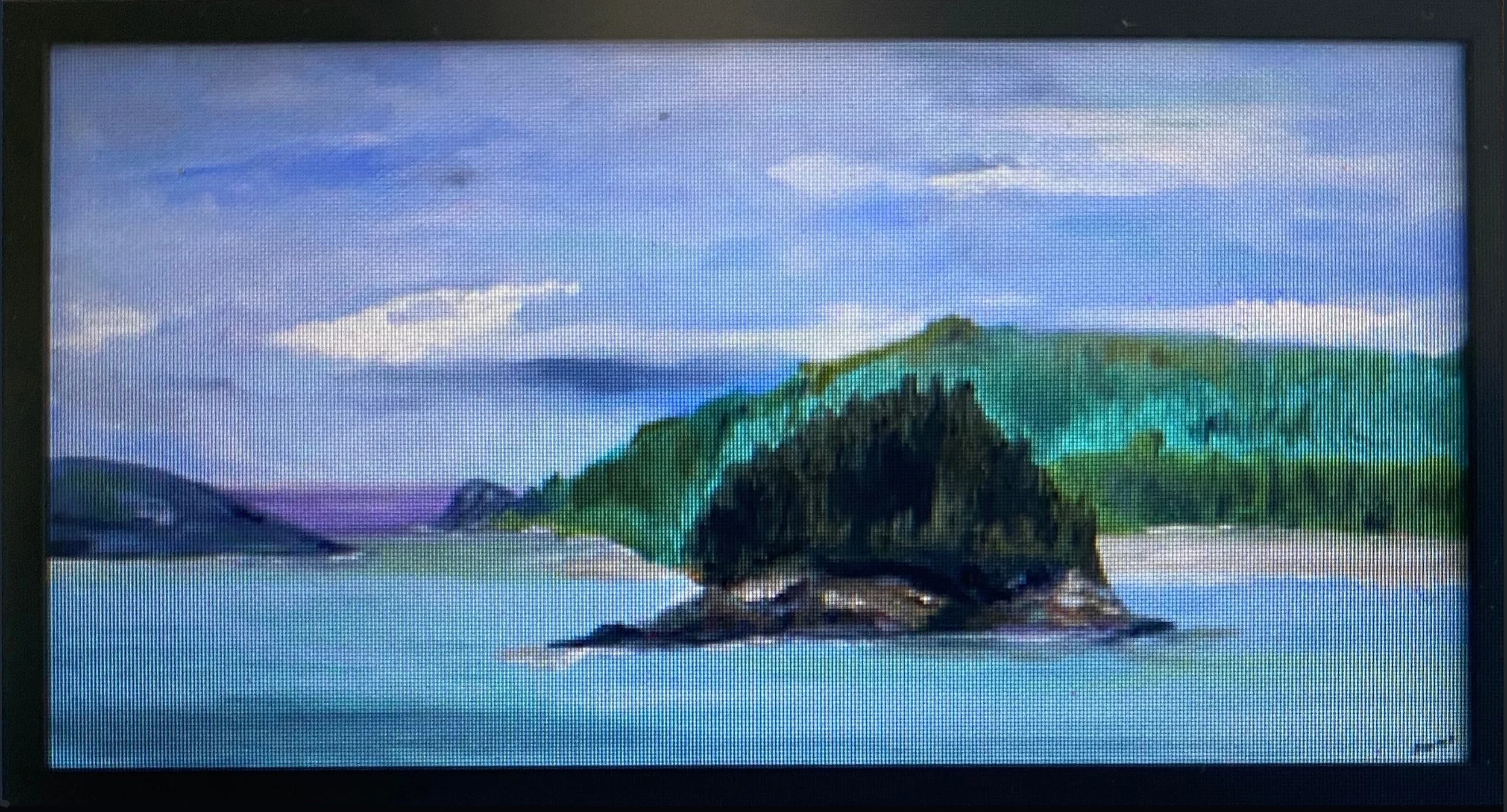 Maine Happiness 20x10 Oil on canvas