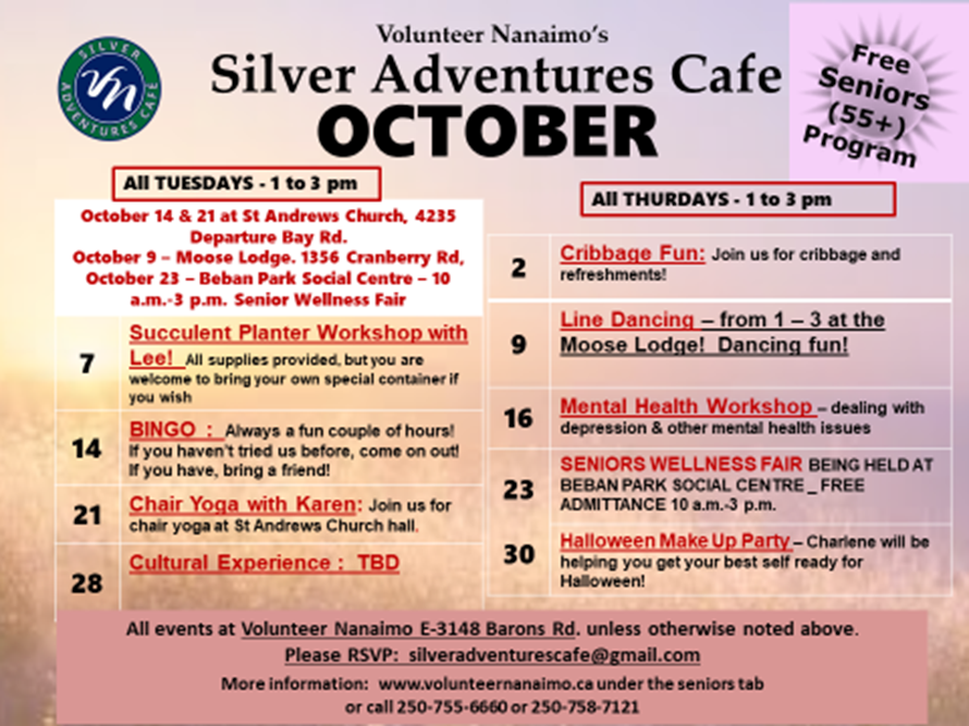 Silver Adventures - October Calendar