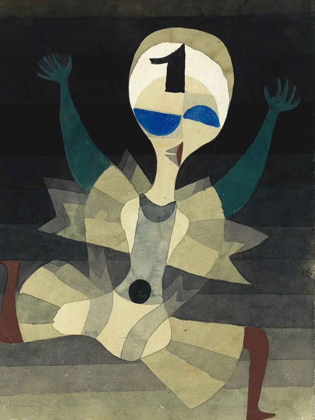 Go runners! #bostonstrong💙💛 

Marathon Day is always a great  day in Wellesley!

Artwork: Paul Klee, Runner at the Goal, 1921. Watercolor and graphite on paper