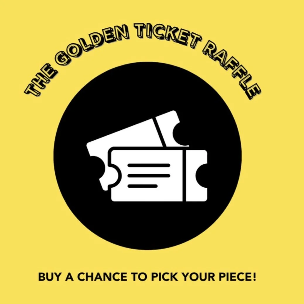 Something new this year for Small Art Big Party ticket holders! We&rsquo;re excited to introduce a new opportunity to get your favorite artwork &mdash;the Golden Ticket Raffle!

One lucky winner will have the exclusive opportunity to jump the line an