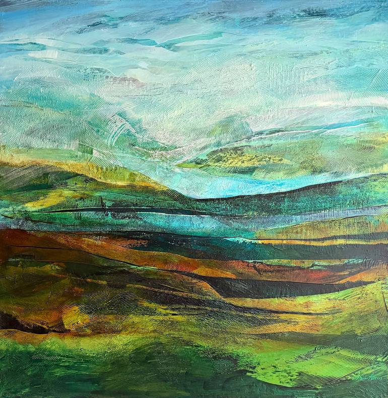 VERDENT SYMPHONY - acrylic on canvas - 36x36"