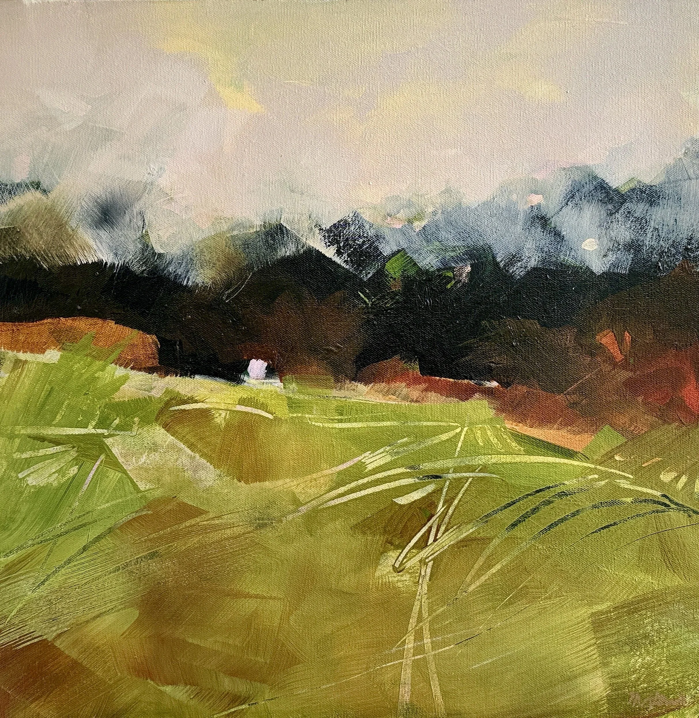 WINDSWEPT - acrylic on canvas - 20x20"