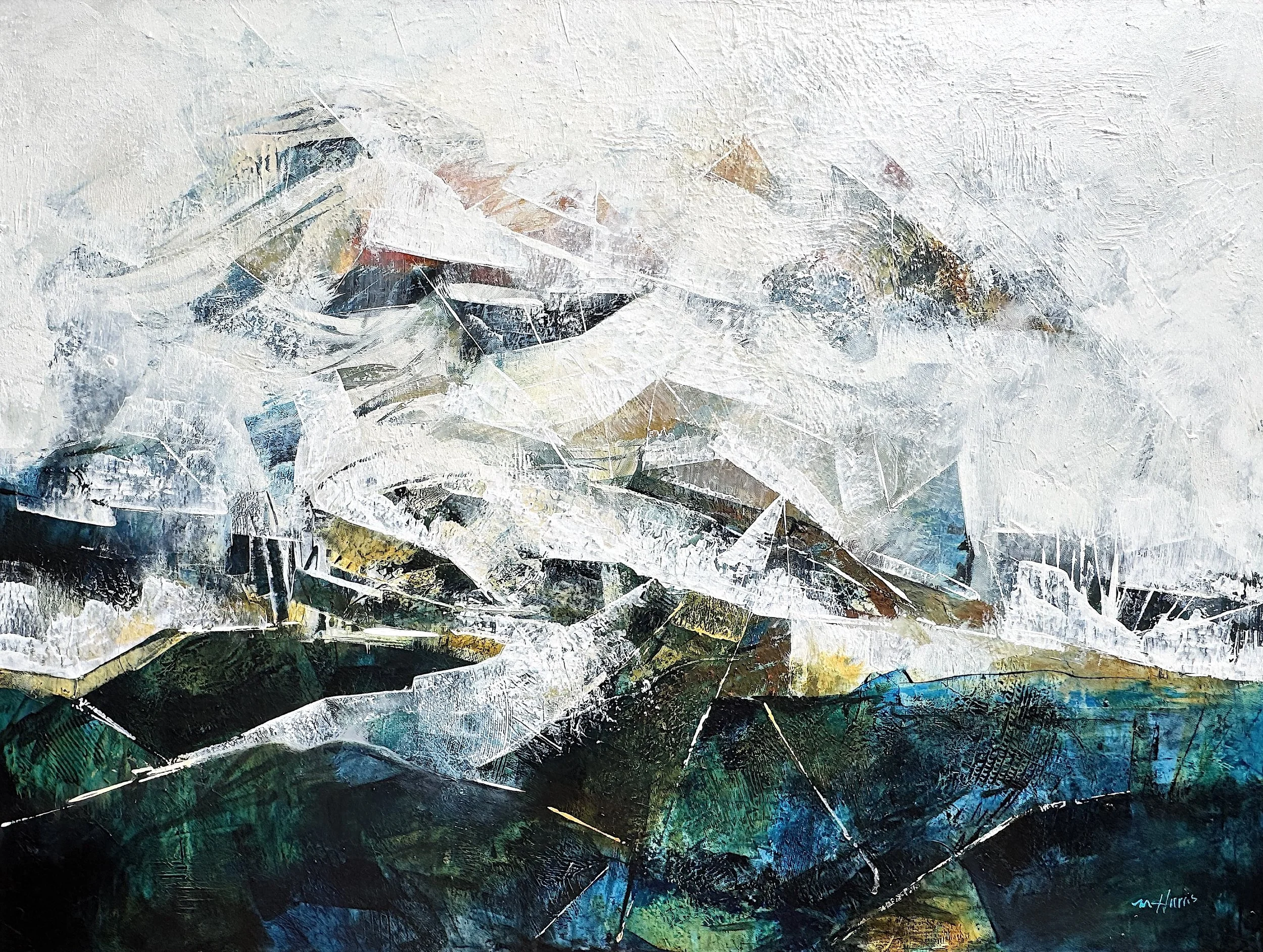 VEIL OF ASCENT - acrylic on canvas - 40x30"