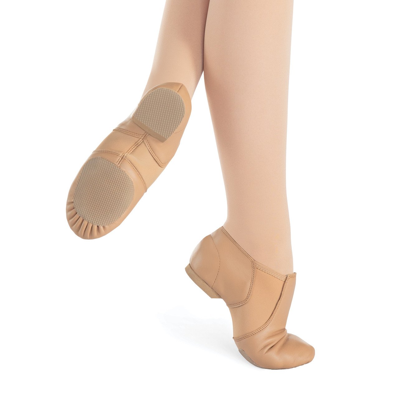 Stretch Jazz Boot- Dark Tan