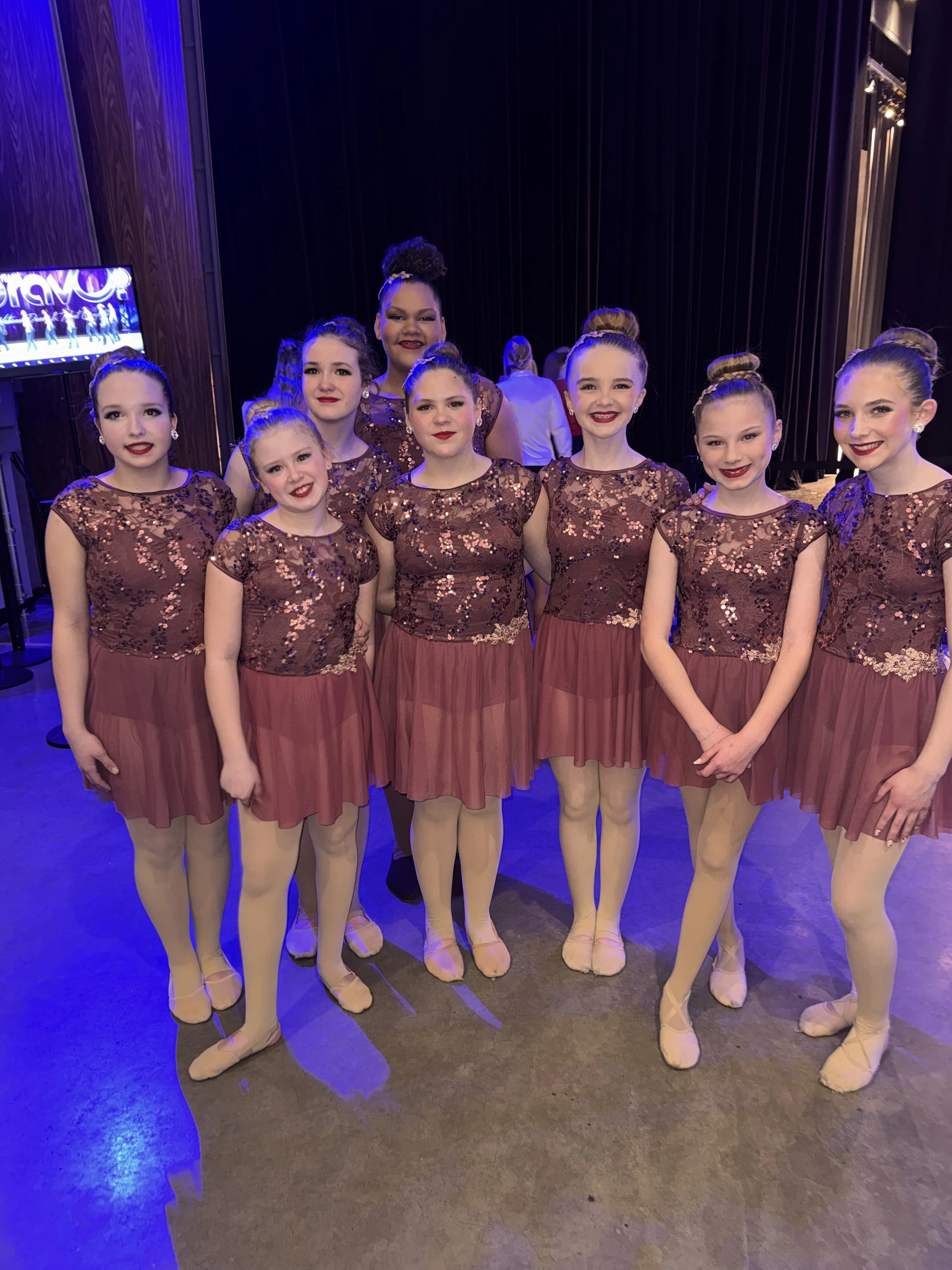 Backstage and ready! 