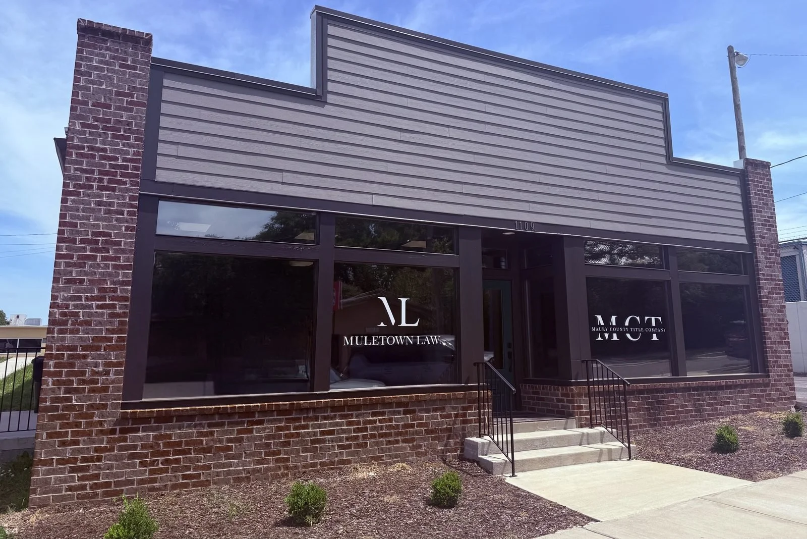 Muletown Law and Maury County Title office at 1109 South Garden Street in Columbia Tennessee