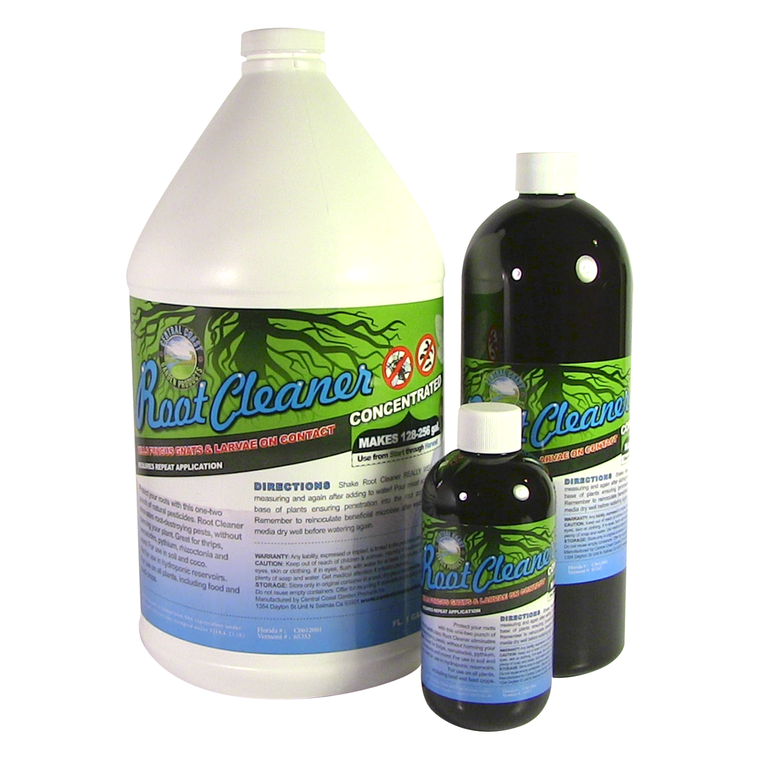 Root Cleaner concentrate in multiple container sizes