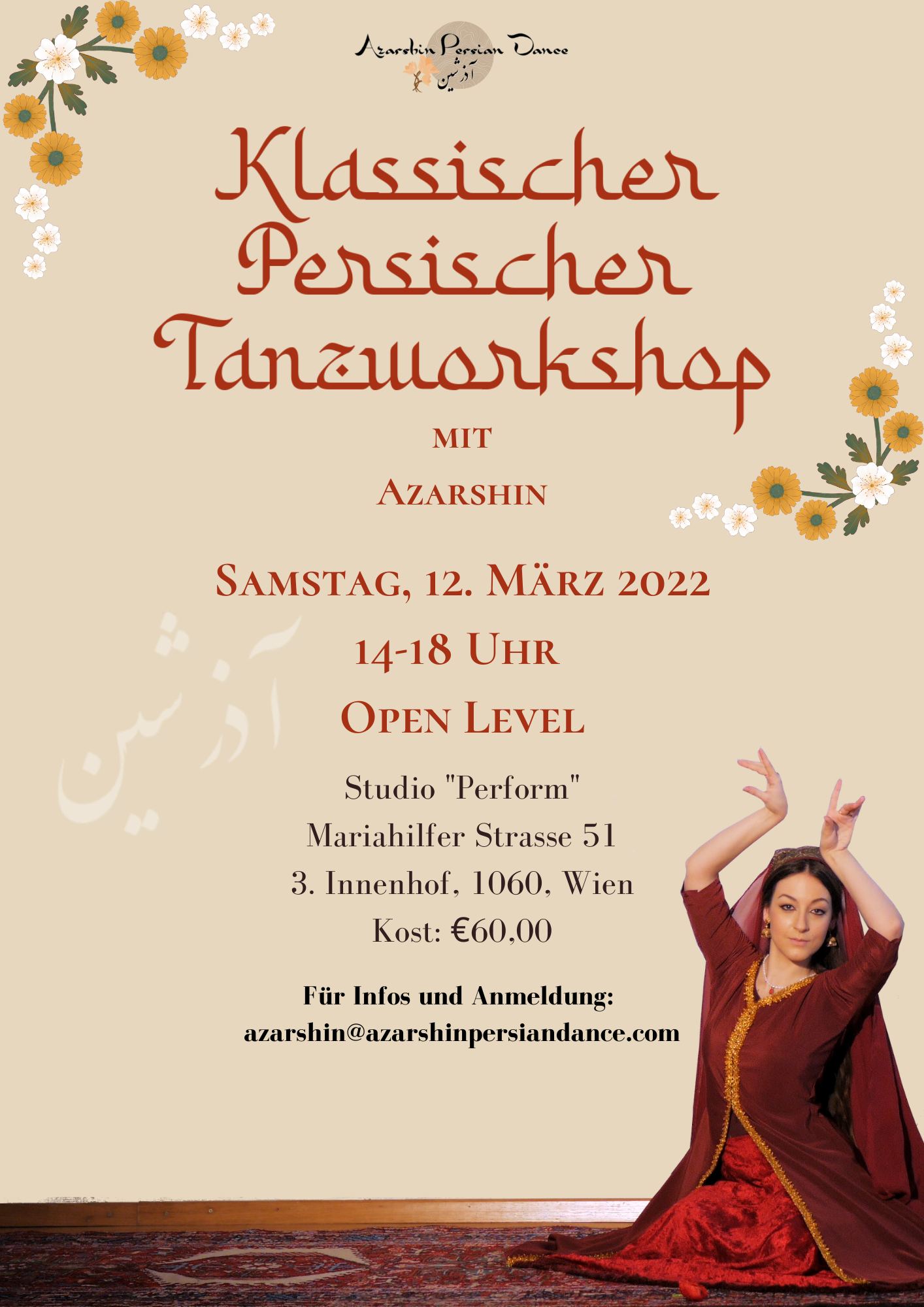 Classical Persian Dance Workshop - Vienna