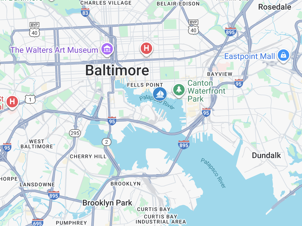 Boston to Baltimore