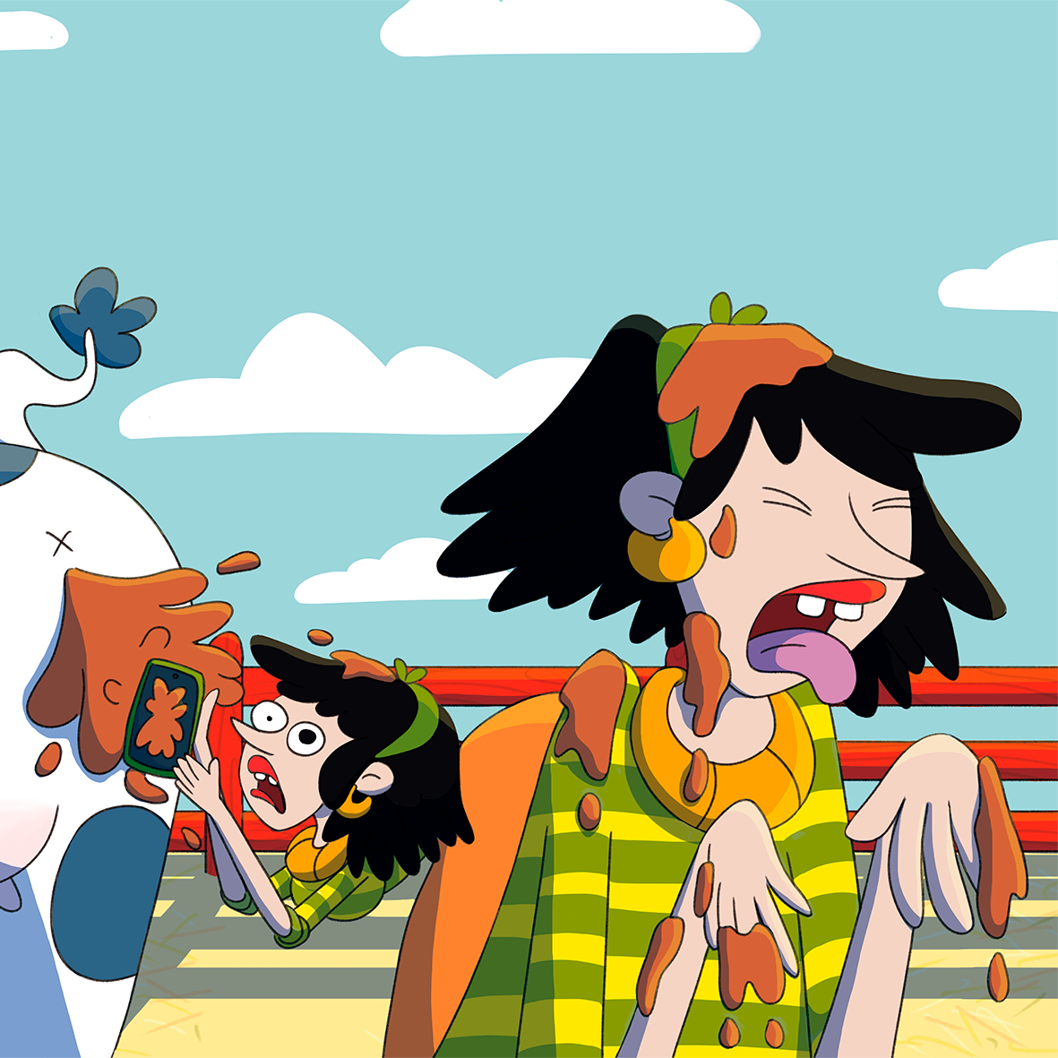 I want more milk children book illustrated by Maria Mars