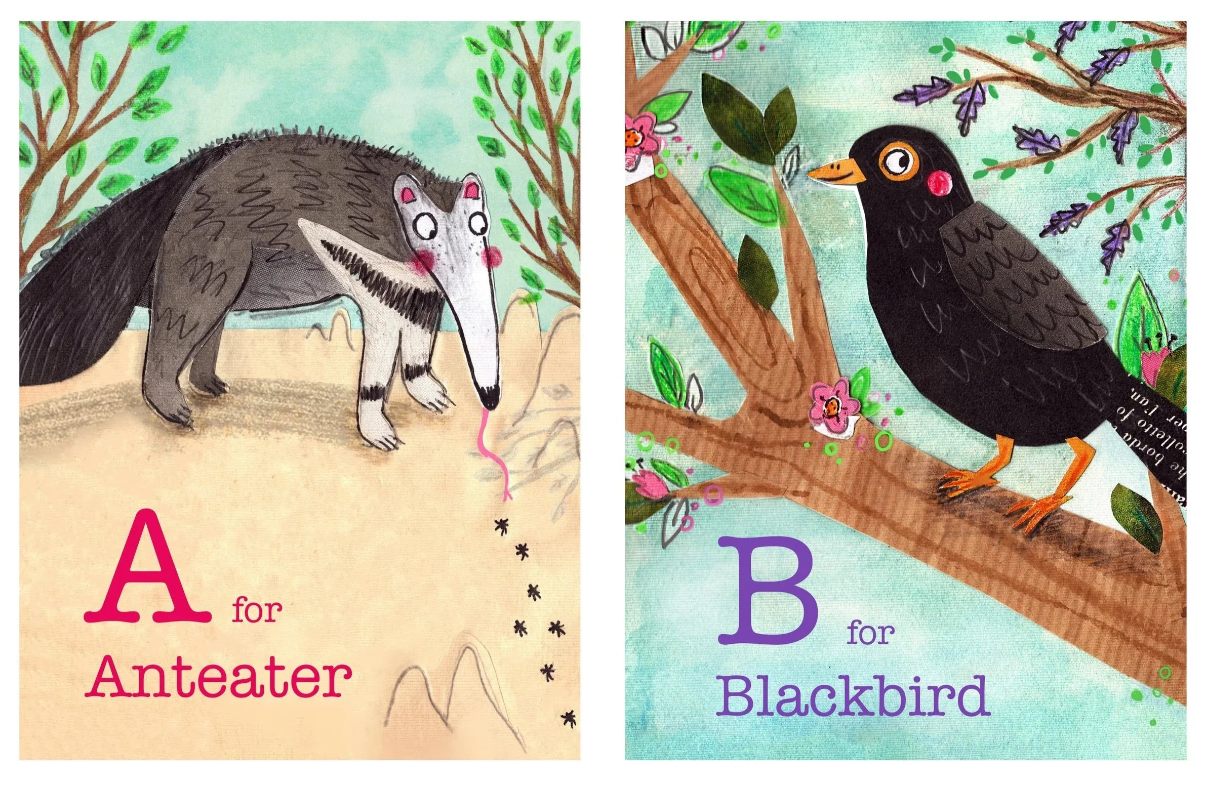 Alphabet Illustrations | Collage