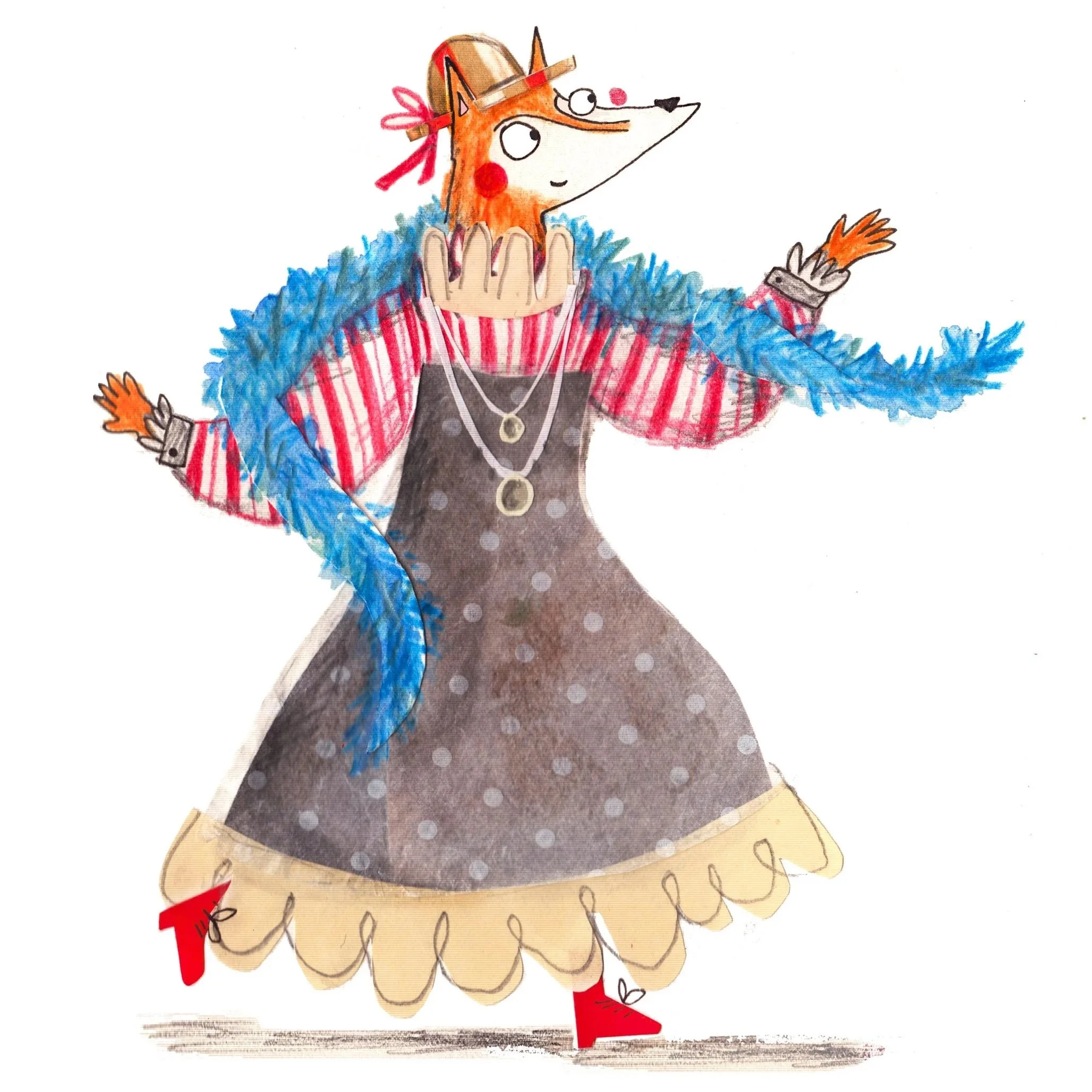 The Eccentric, Victorian Fox  | Collage