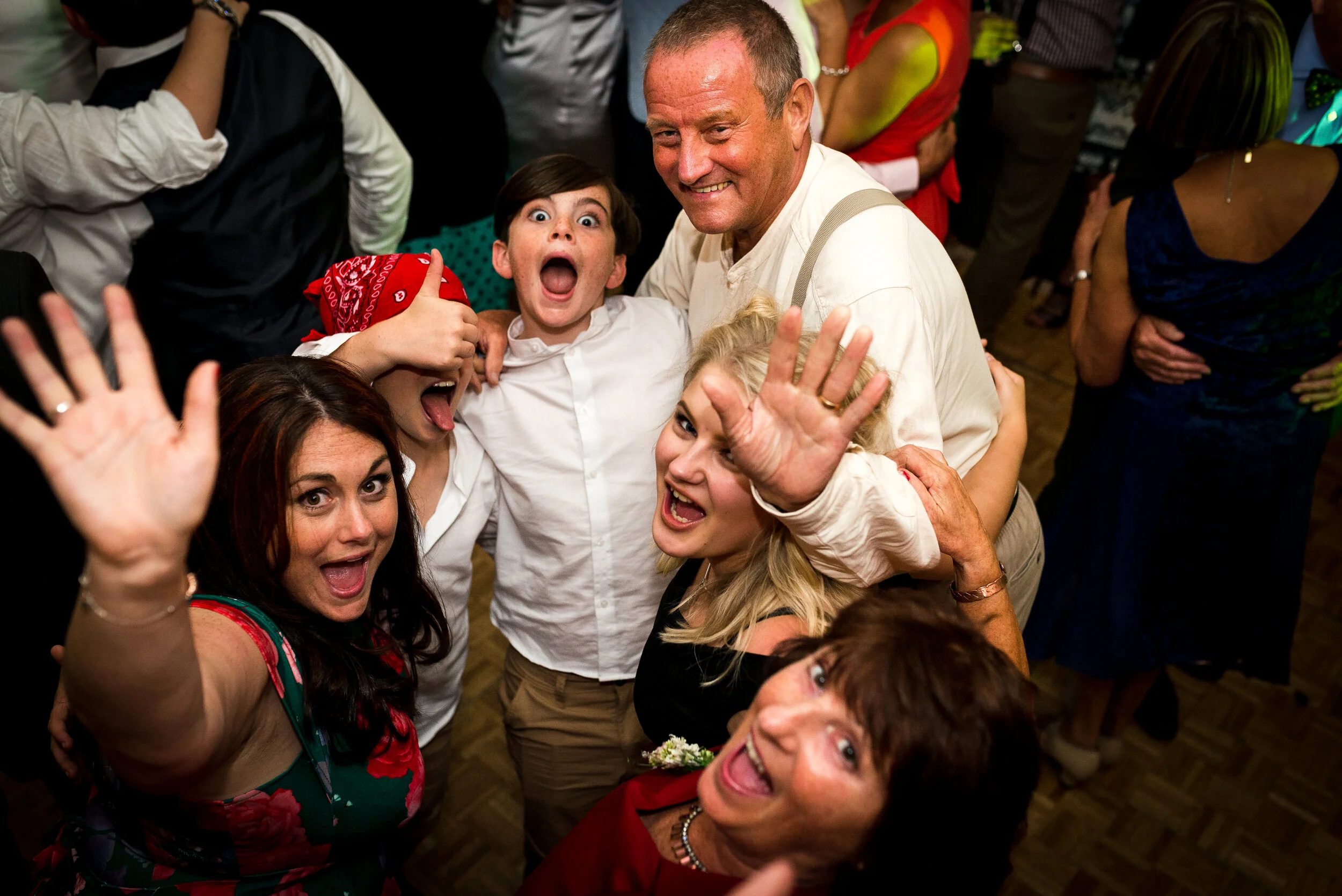 wedding dance floor, fun family, Yorkshire wedding