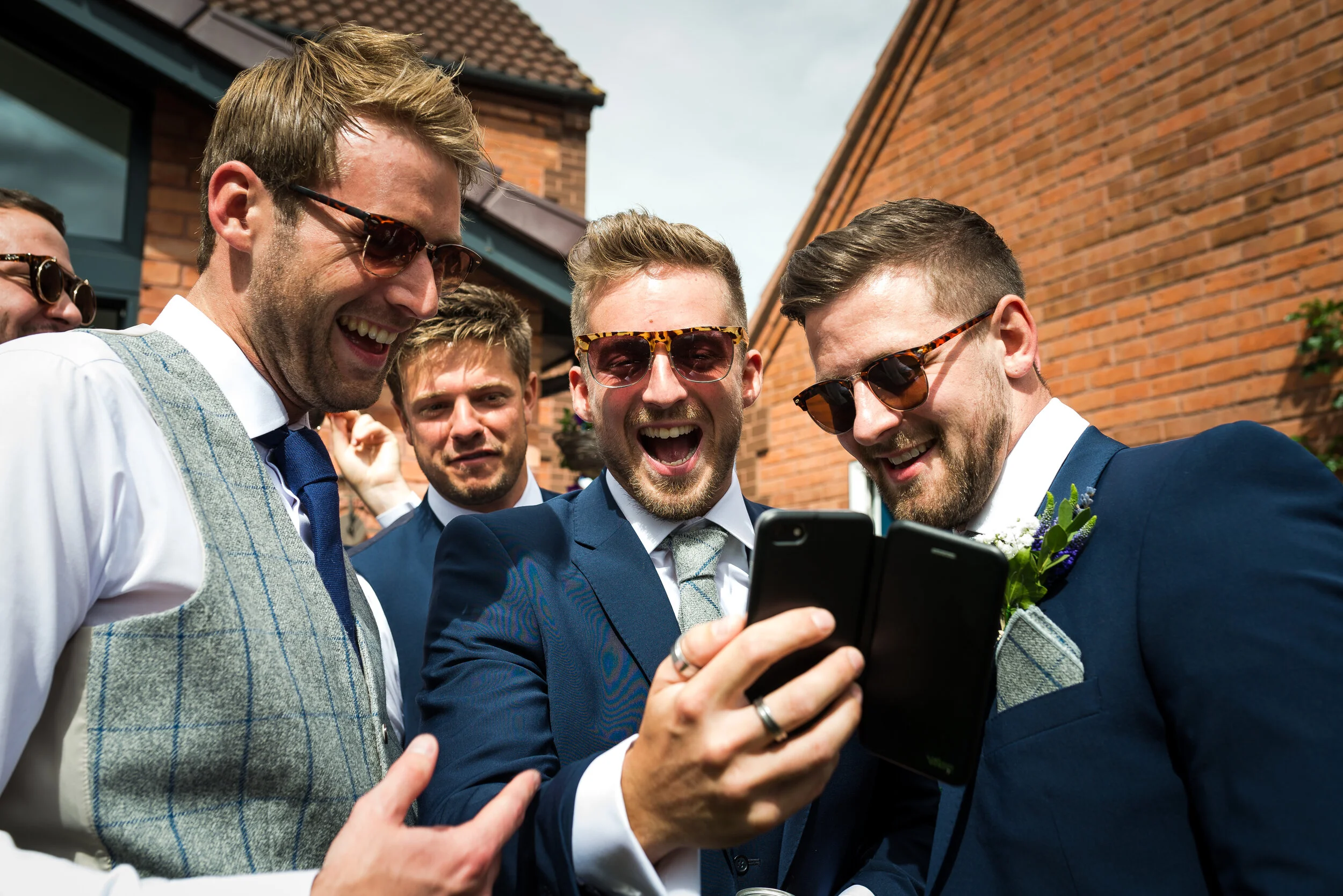 groom and groomsmen, Harrogate, North Yorkshire wedding