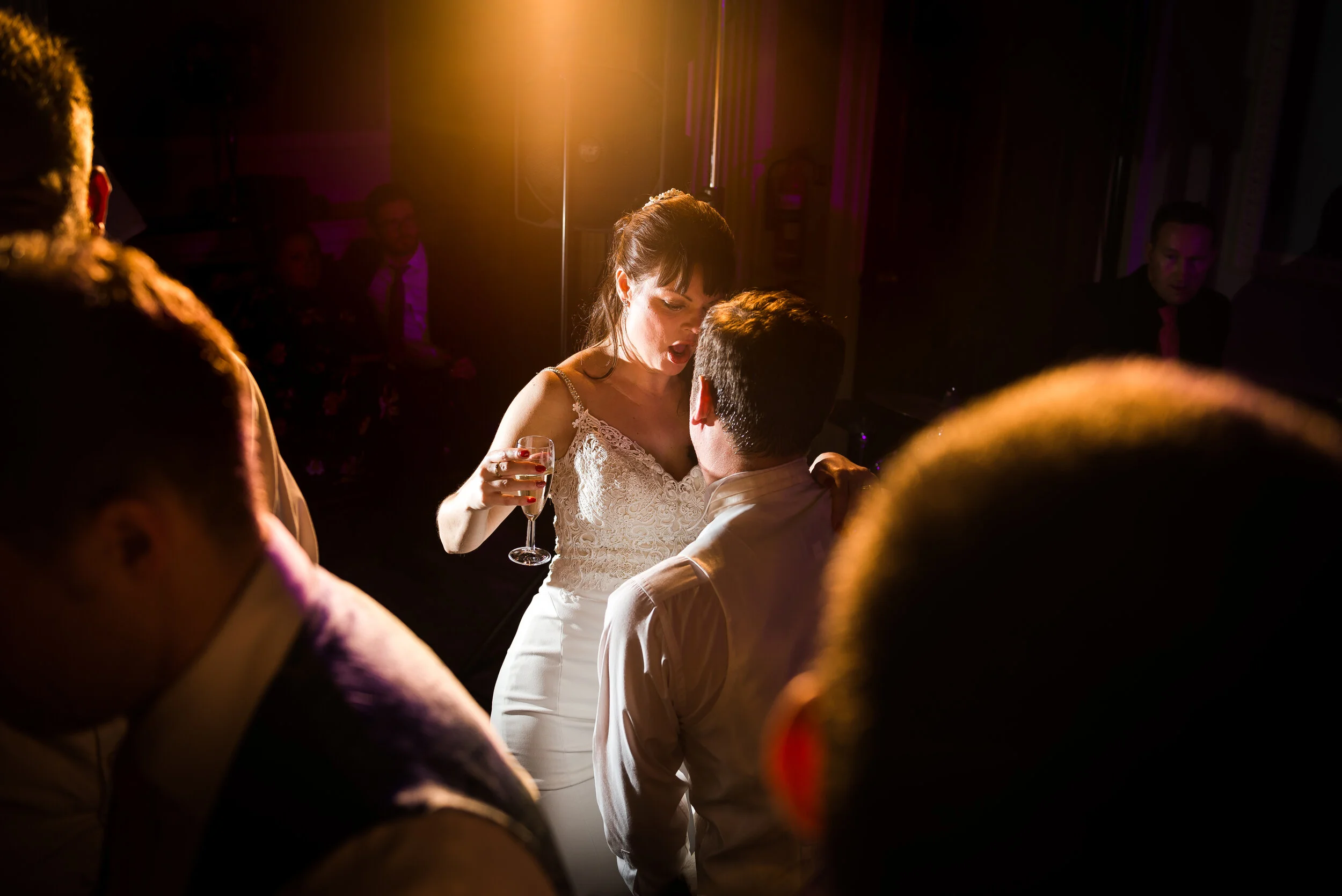 Denton Hall wedding, bride and groom dance