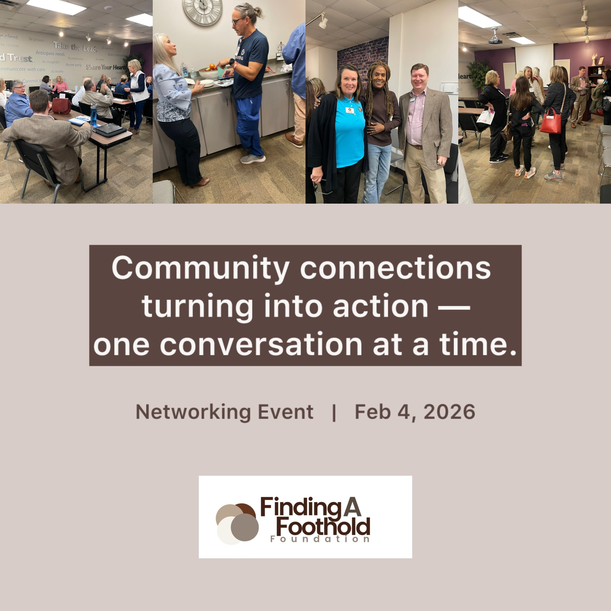 Finding A Foothold Foundation participating as a resource vendor at a community outreach event sponsored by the East Baton Rouge Parish Seniors Housing Authority.