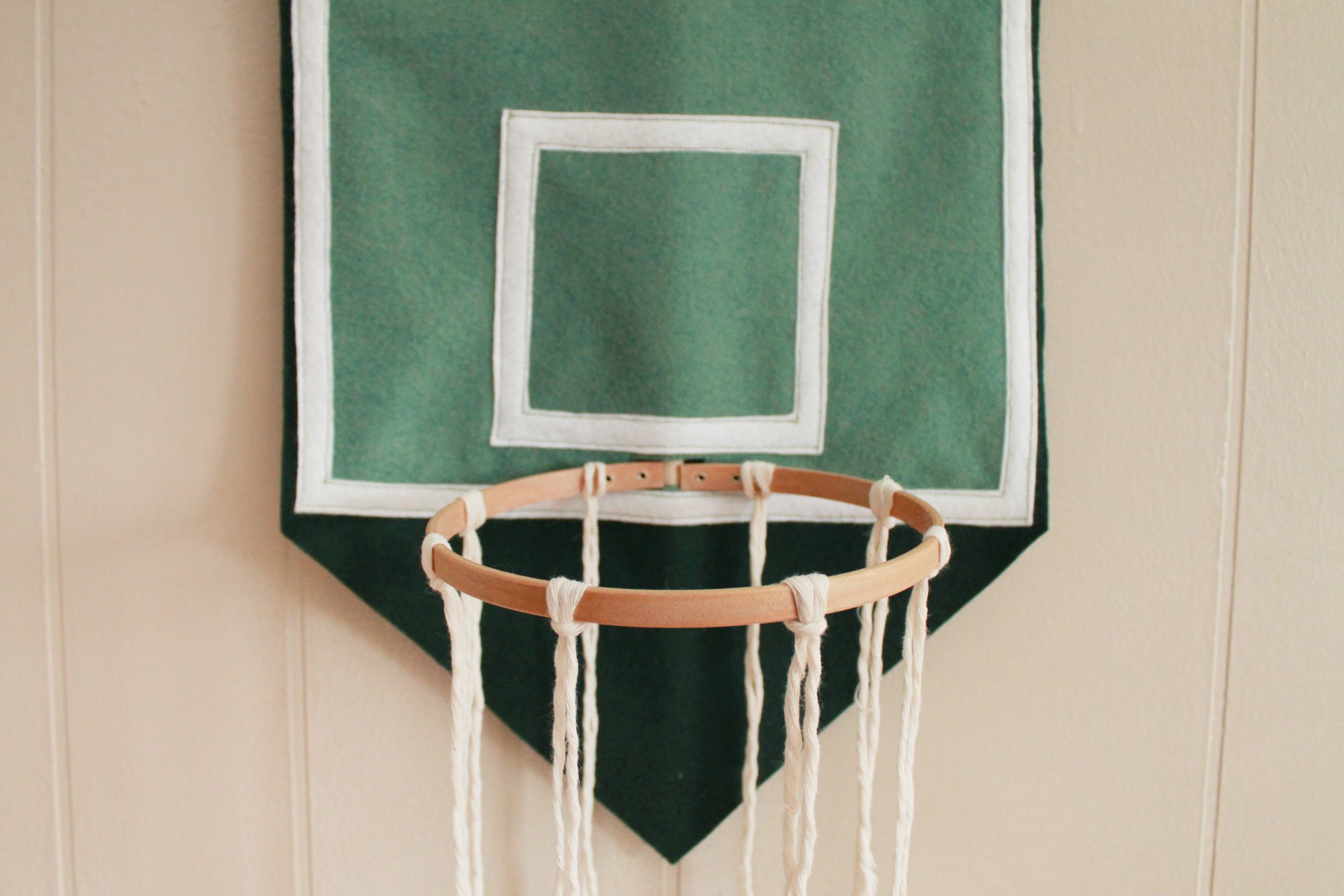 Basketball Hoop Banner — Hannah Snow