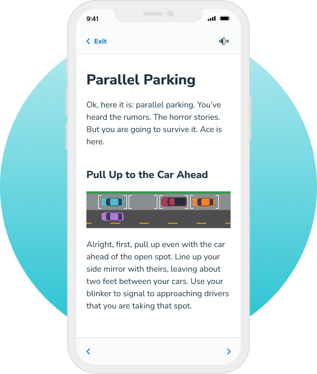 iPhone Mockup - Drivers Ed Screen - Parallel Parking.png