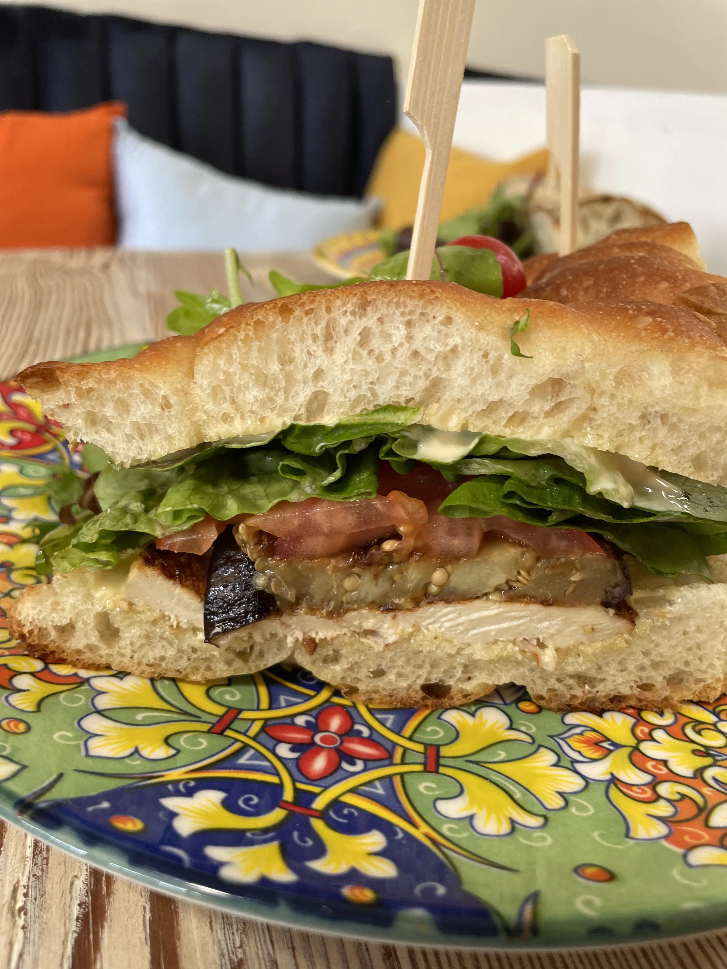 Cinque Terre West Chicken Eggplant Sandwich