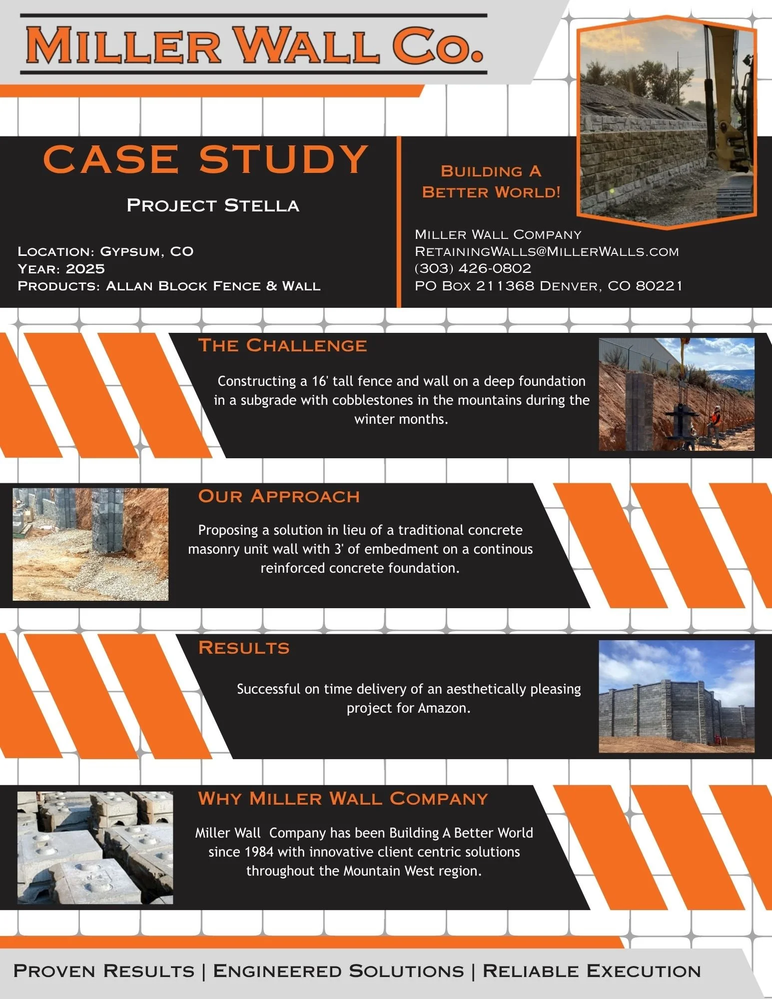 Project Stella | Freestanding Wall (Allan Block Fence and Wall)