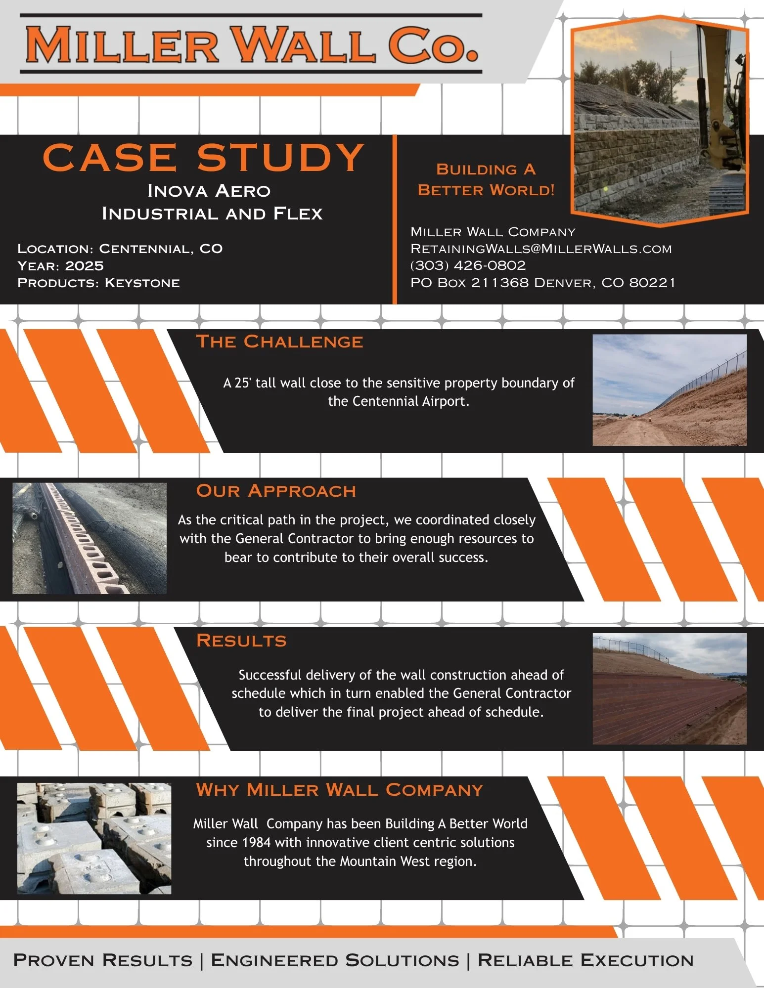 Inova Aero Industrial and Flex | MSE Wall (Keystone)