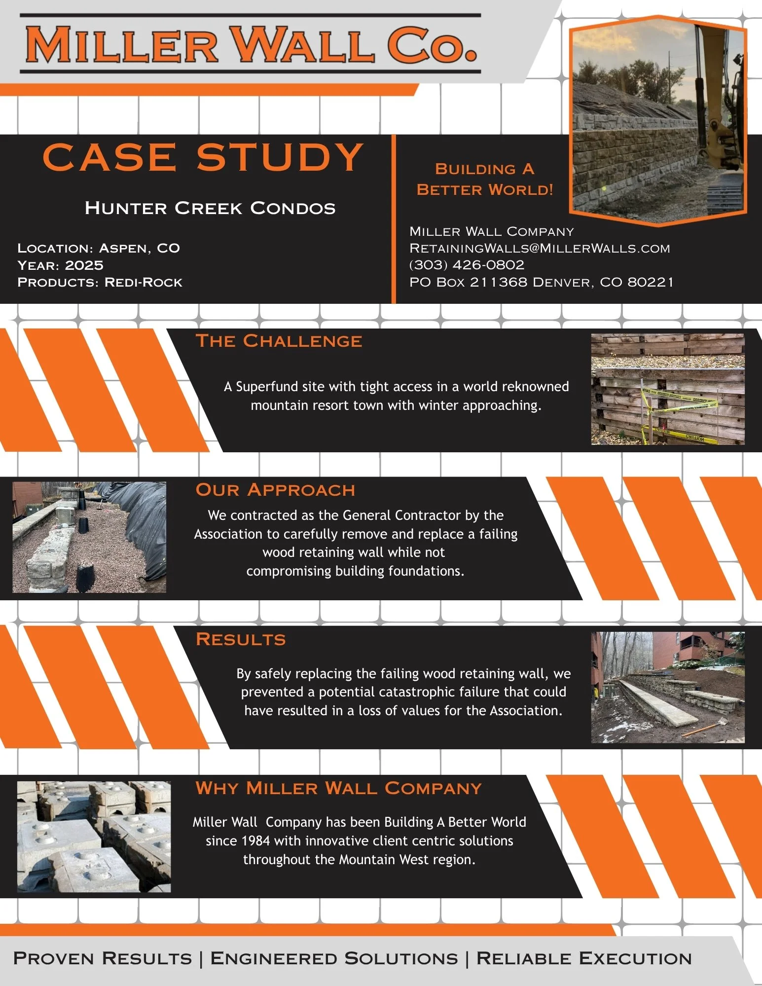 Hunter Creek Condos Replacement | Gravity Wall (Redi Rock)